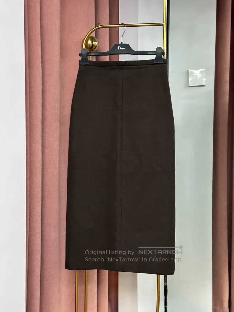 The Row The Row size 0 Brown slit skirt Size 25" / US 0 / IT 36 - 1 Thumbnail