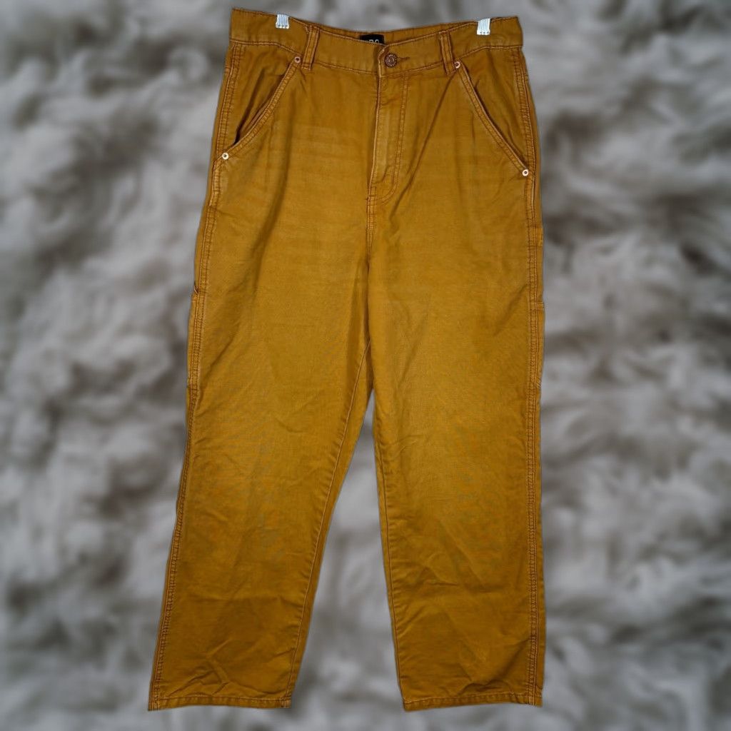 Bdg BDG High Rise Carpenter Pants Womens 30 Mustard Brown Urban Outfitters Baggy Size 30" / US 8 / IT 44 - 1 Thumbnail