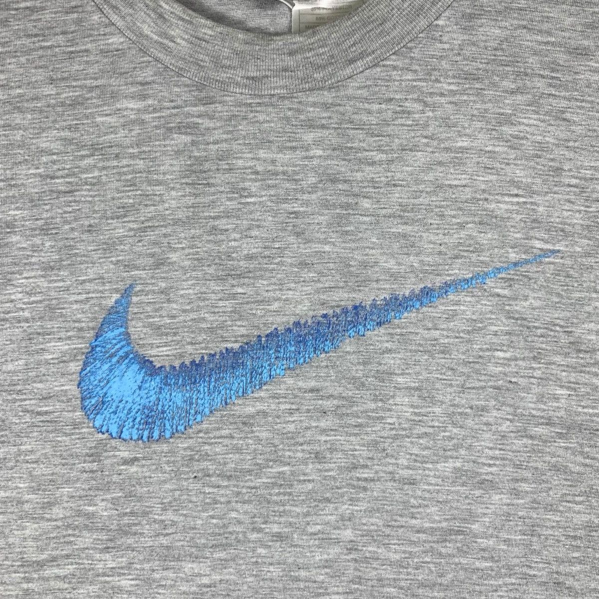 Nike Vintage 90’ NIKE USA SWOOSH Blue On Gray Tag Tee Shirt Size US XL / EU 56 / 4 - 3 Thumbnail