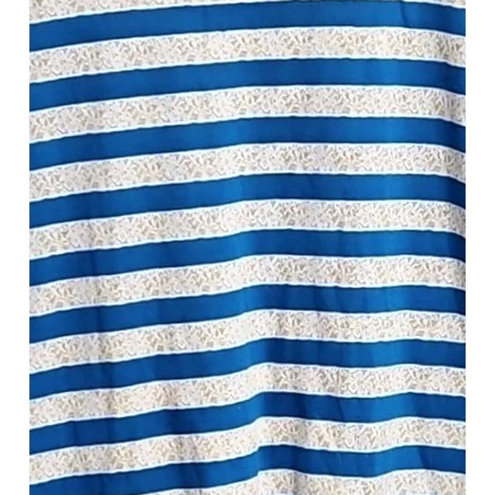 Jones New York Jones New York Sport Blue White Striped Top Medium T-Shirt Knit Cotton Blend Women Crew Neck Short Sleeve Coastal Chic Mens? No Size M / US 6-8 / IT 42-44 - 5 Thumbnail