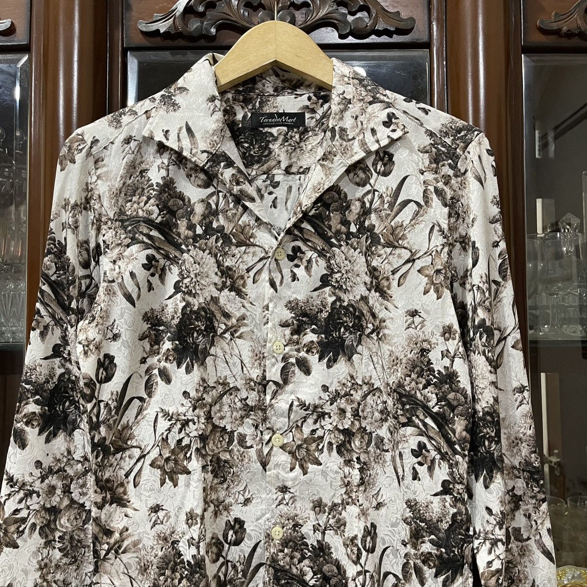 Tornado Mart Tornado mart silk flower button longshirt Size US M / EU 48-50 / 2 - 2 Thumbnail
