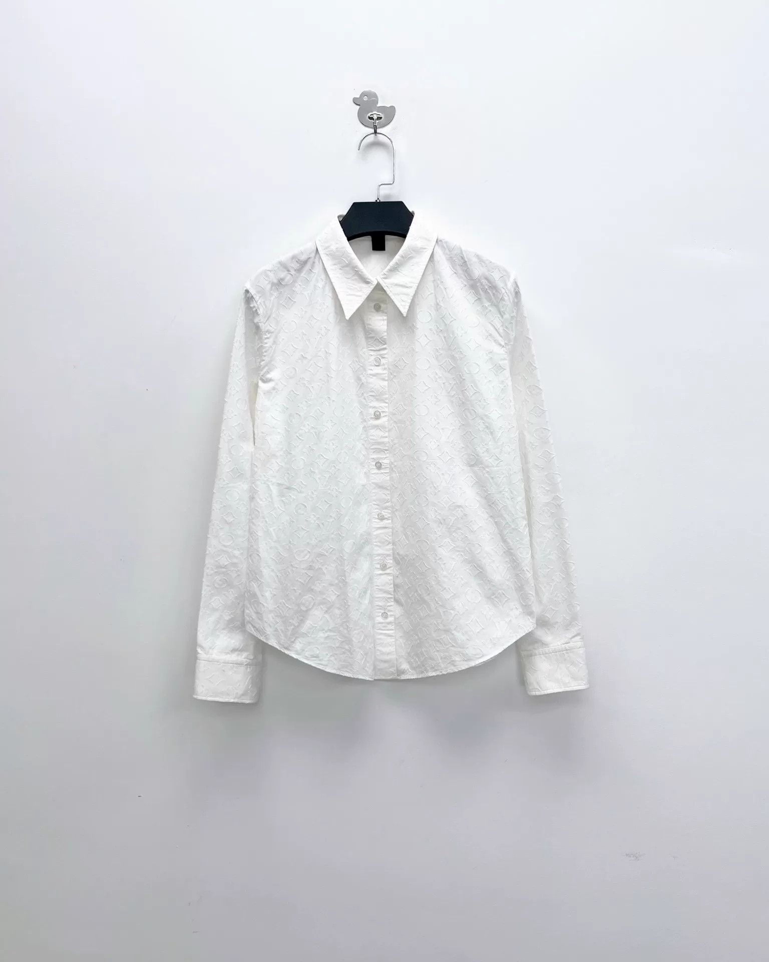 Louis Vuitton Louis Vuitton New White Monogram Shirt Size S / US 4 / IT 40 - 1 Thumbnail