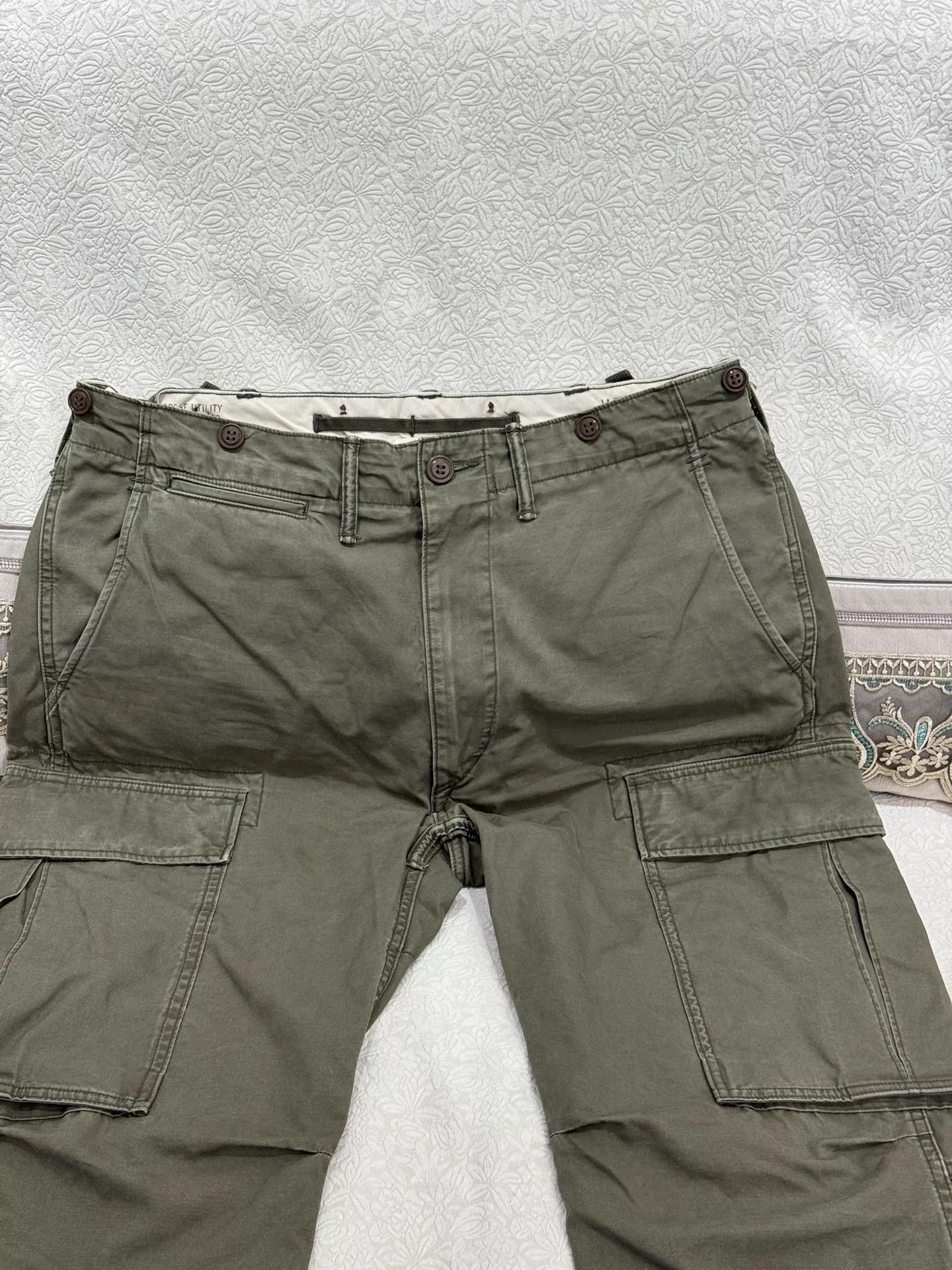 RRL Ralph Lauren DOUBLE RL SS22 Slim Work Pants Men's Green 34x32 Size US 34 / EU 50 - 2 Thumbnail