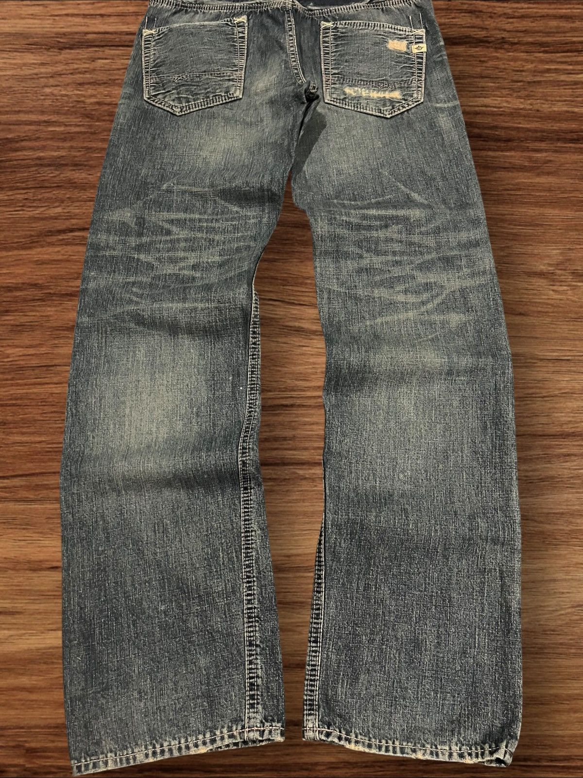 Japanese Brand ⚡️Insane⚡️Japanese Brand Brappers Union Made Distressed Jeans Size US 28 / EU 44 - 9 Thumbnail