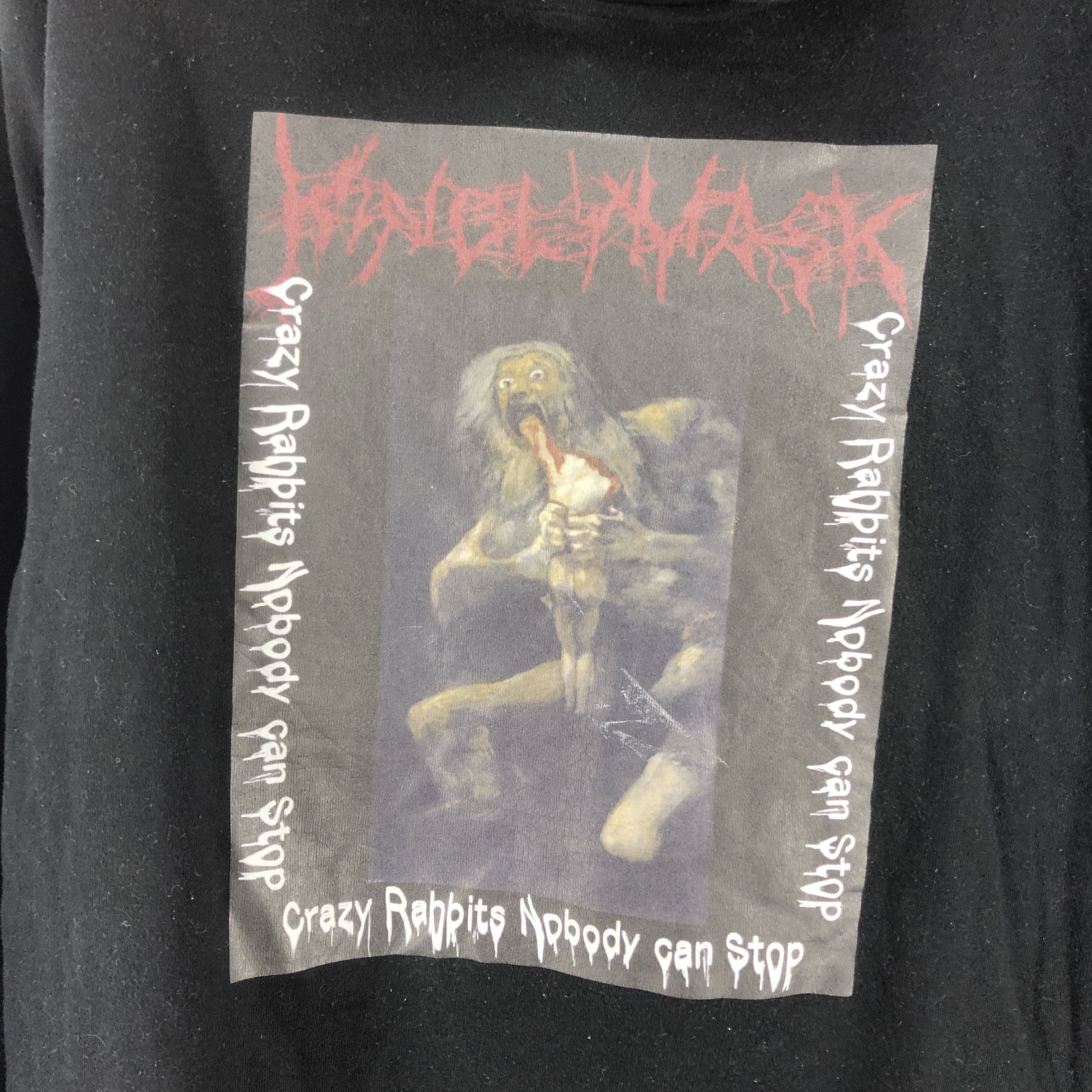 Japanese Brand CRAZY RABBITS NOBODY CAN STOP Hoodie #0803/Y Size US M / EU 48-50 / 2 - 3 Thumbnail