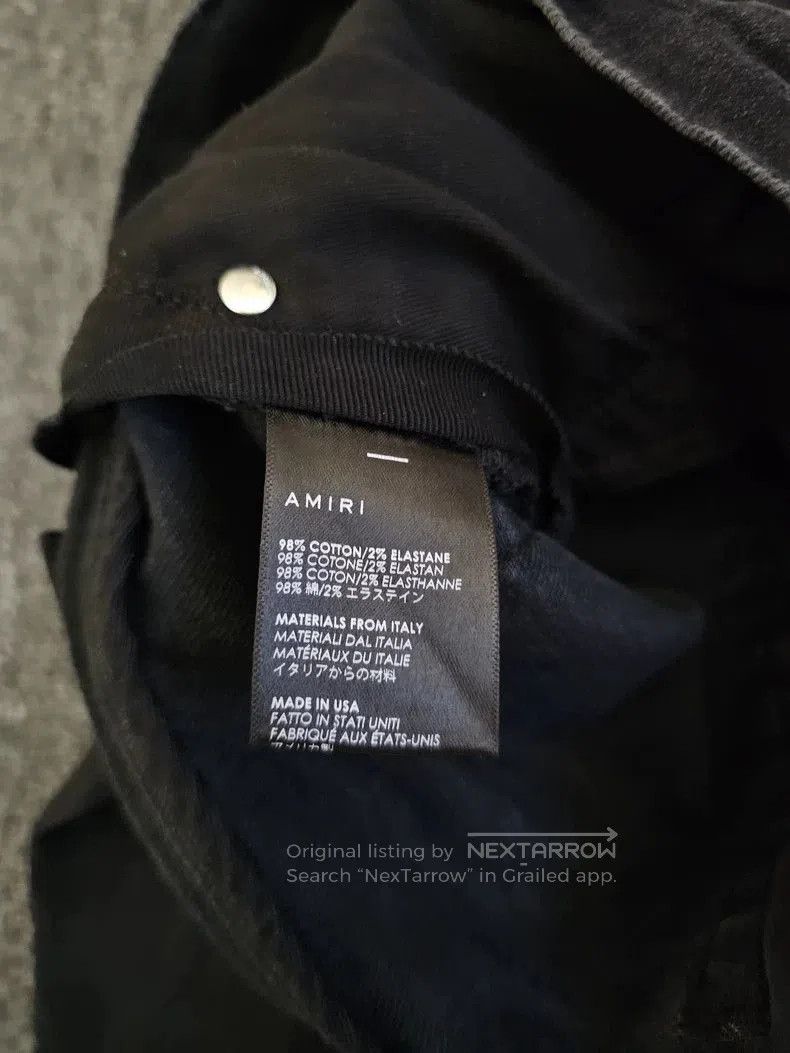 Amiri Amiri MX1 Distressed Black Jeans. Size US 30 / EU 46 - 6 Thumbnail