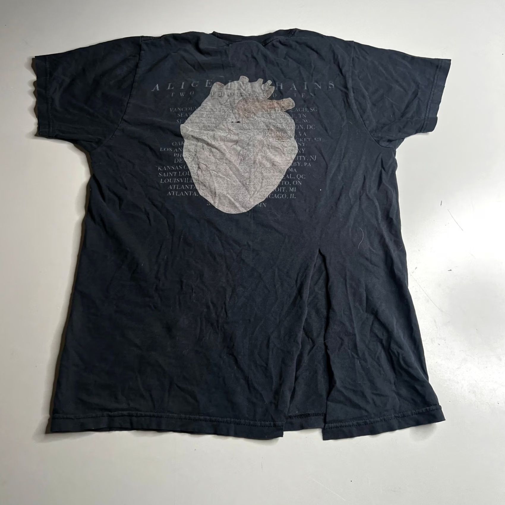 Vintage VINTAGE Alice In Chains Black Gives Way To Blue 2010 Tour Shirt Black Graphic Tee S Mens Size US S / EU 44-46 / 1 - 4 Thumbnail