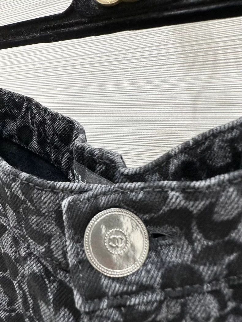 Chanel Chanel Flower black jeans Size 25" / US 0 / IT 36 - 3 Thumbnail
