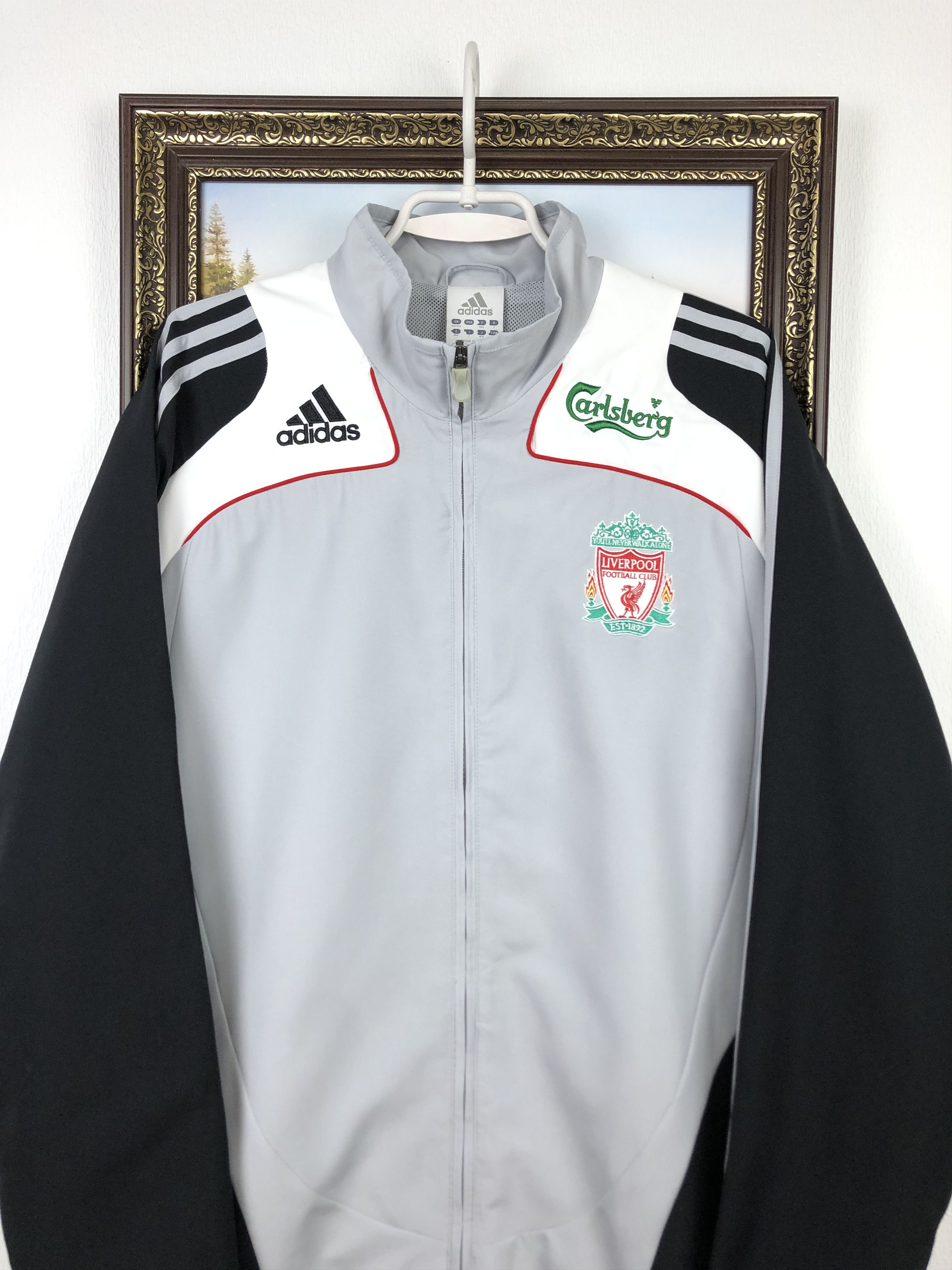 Adidas Vintage Adidas Liverpool Football Jacket Soccer Track Top Size US L / EU 52-54 / 3 - 2 Thumbnail