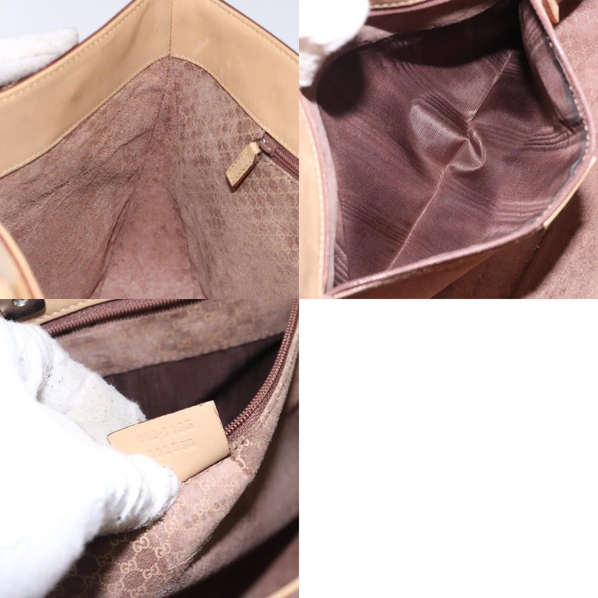 Gucci GUCCI Tote Bag Leather Beige Silver 002 002 Size ONE SIZE - 12 Thumbnail