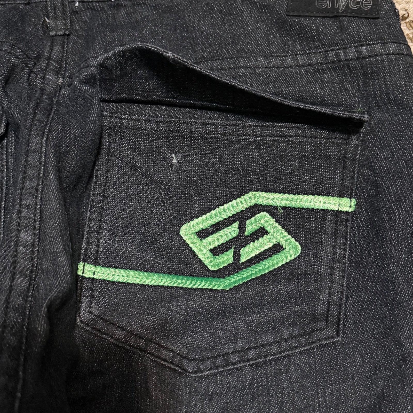 Enyce Vintage Enyce Baggy Jeans Size 40x32 Y2K Wide Leg Black Size US 40 / EU 56 - 5 Thumbnail