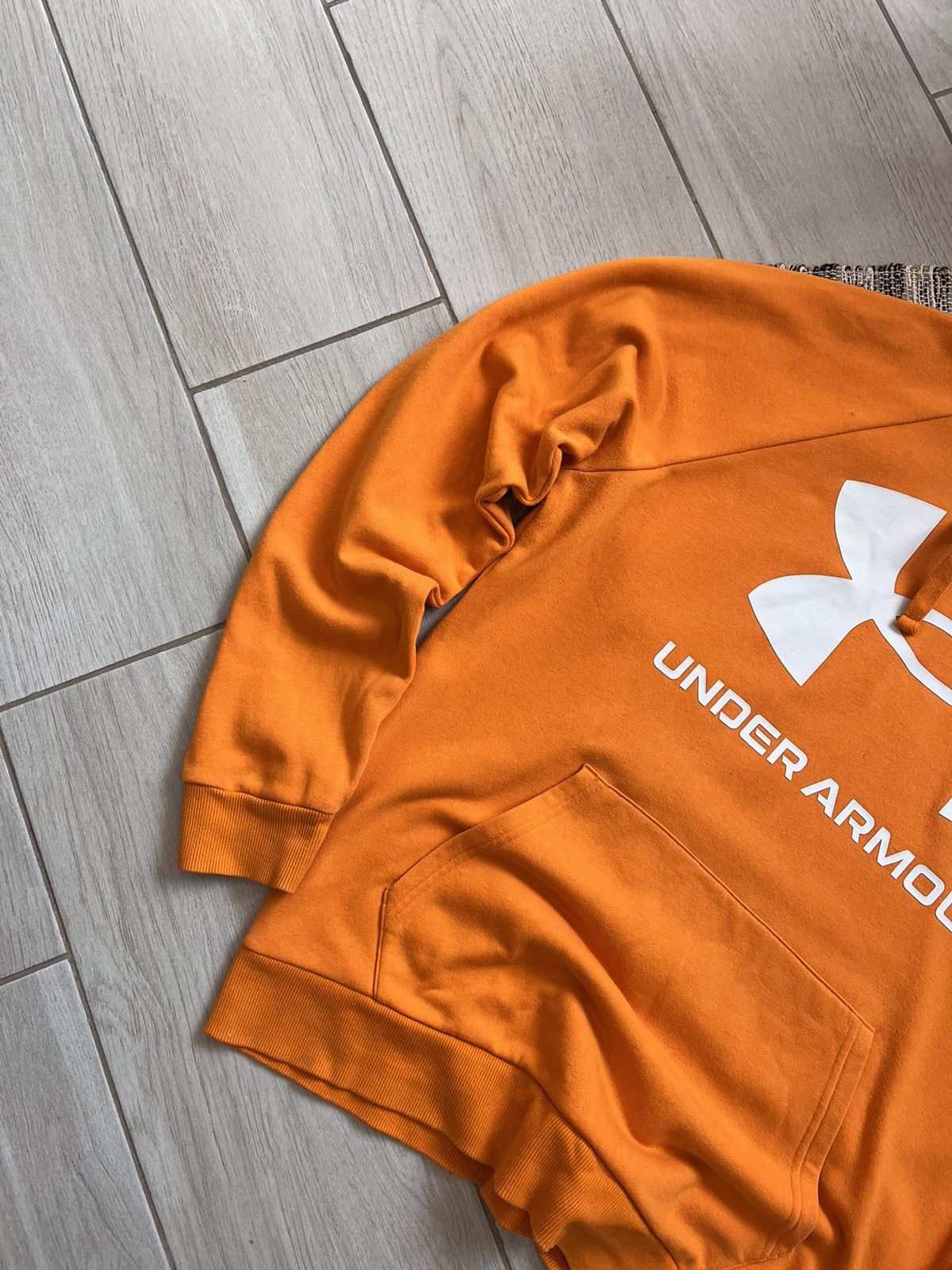 Under Armour Under Armour hoodie orange sportswear big logo Size US L / EU 52-54 / 3 - 2 Thumbnail