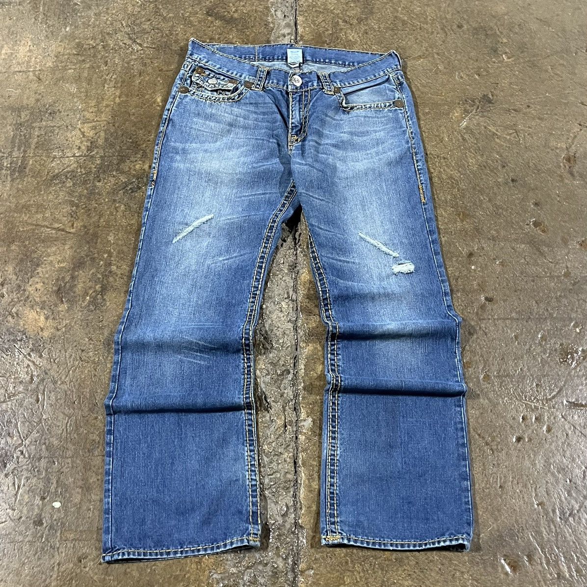 True Religion Crazy Vintage Y2K True Religion Jeans Hip-Hop Skater Unique Size US 36 / EU 52 - 2 Thumbnail