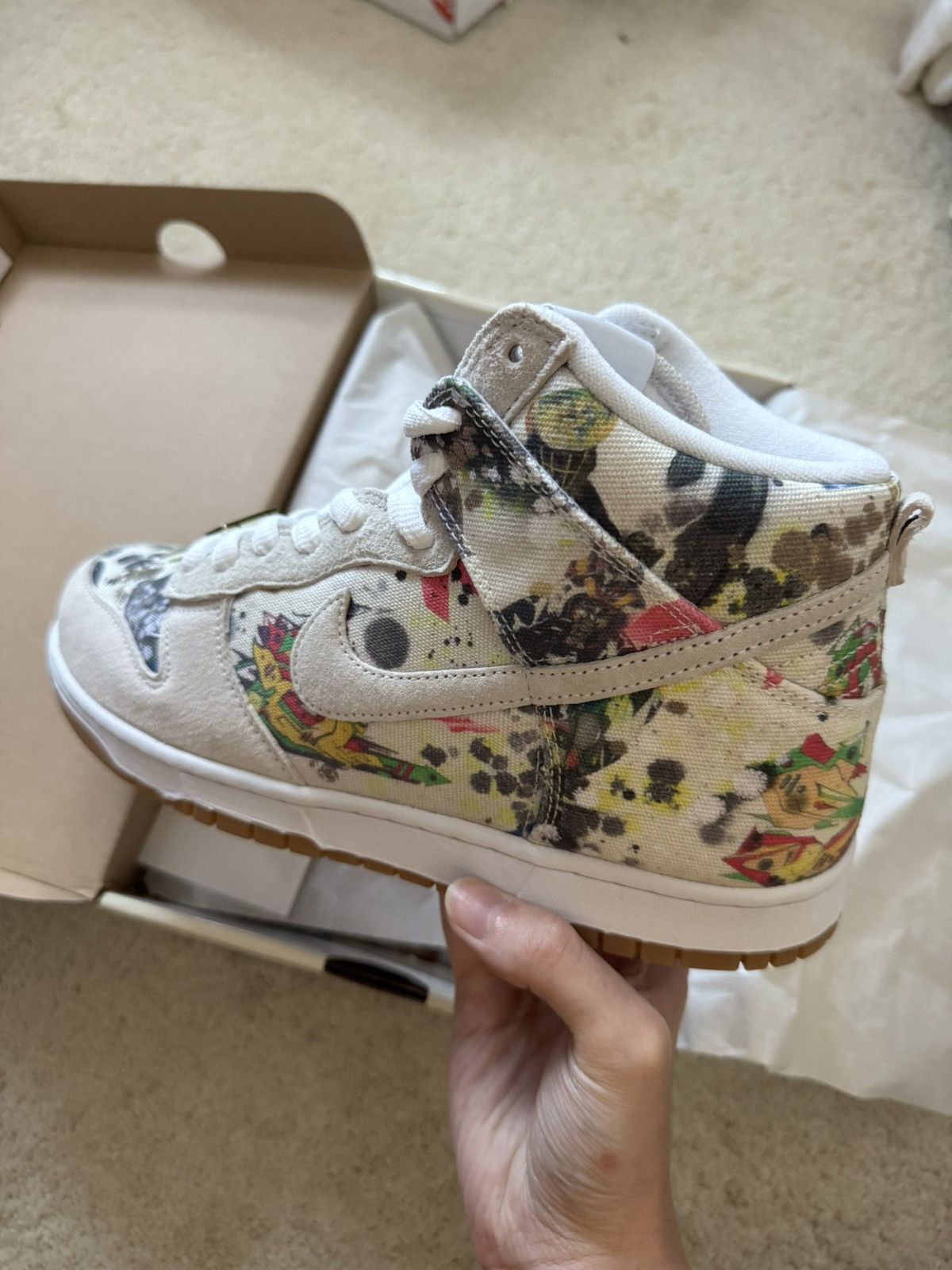 Nike × Supreme Nike SB Dunk High Supreme Rammellzee Size US 9.5 / EU 42-43 - 3 Thumbnail