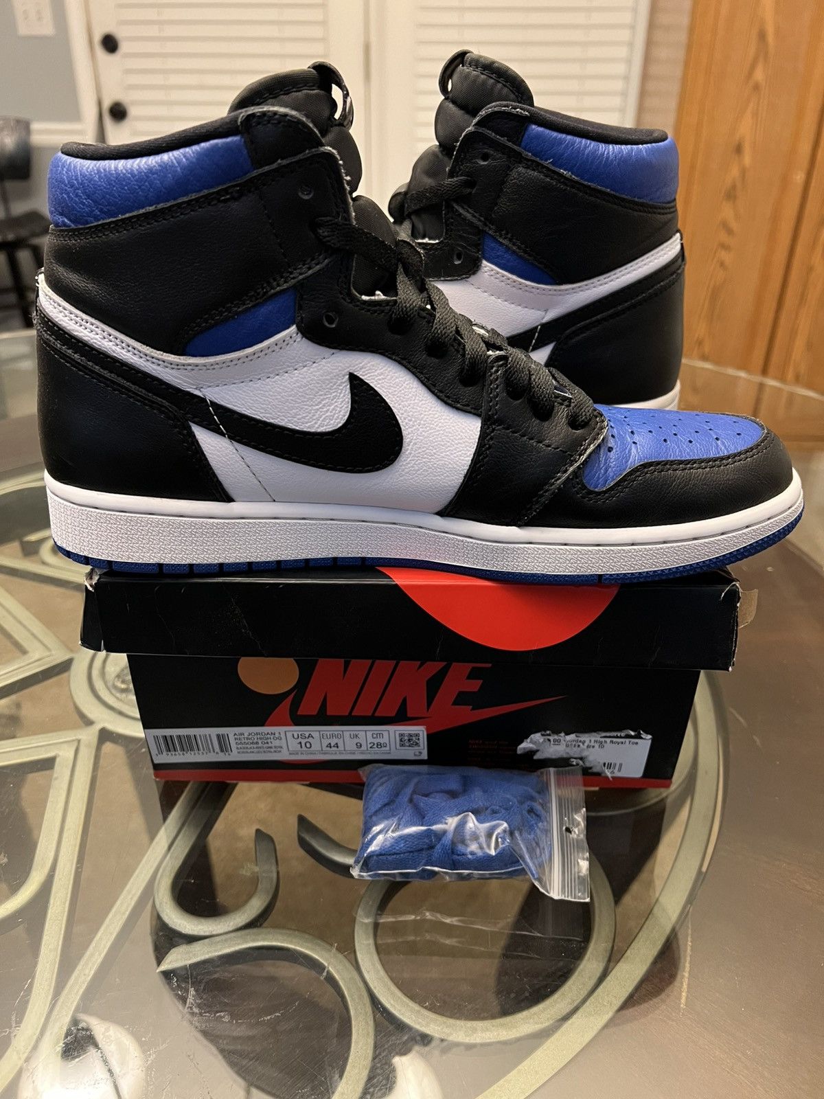 Jordan Brand Jordan 1 Retro High Royal Toe Size US 10 / EU 43 - 9 Thumbnail
