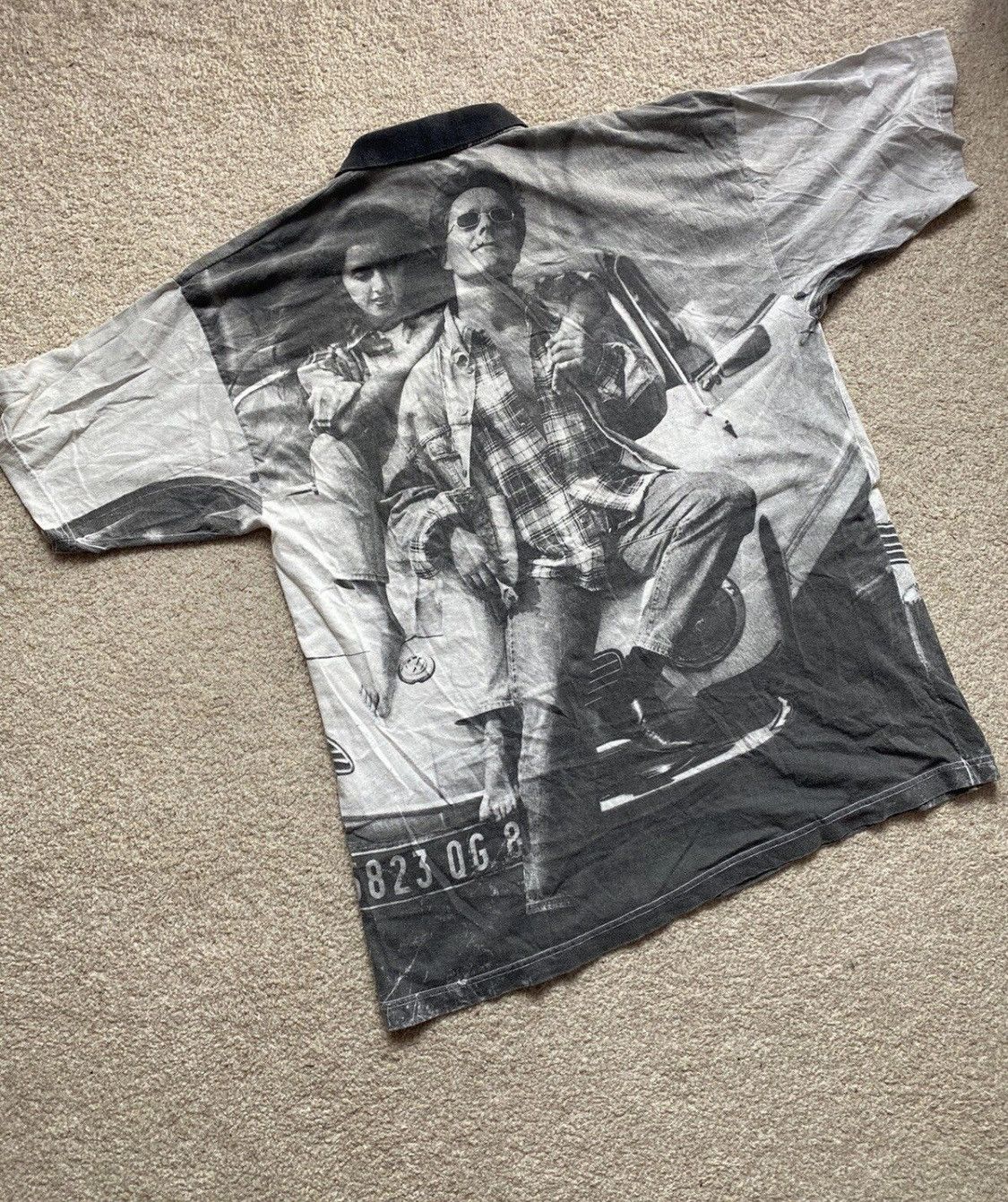 Volksvagen fullprint couple Vintage polo shirt