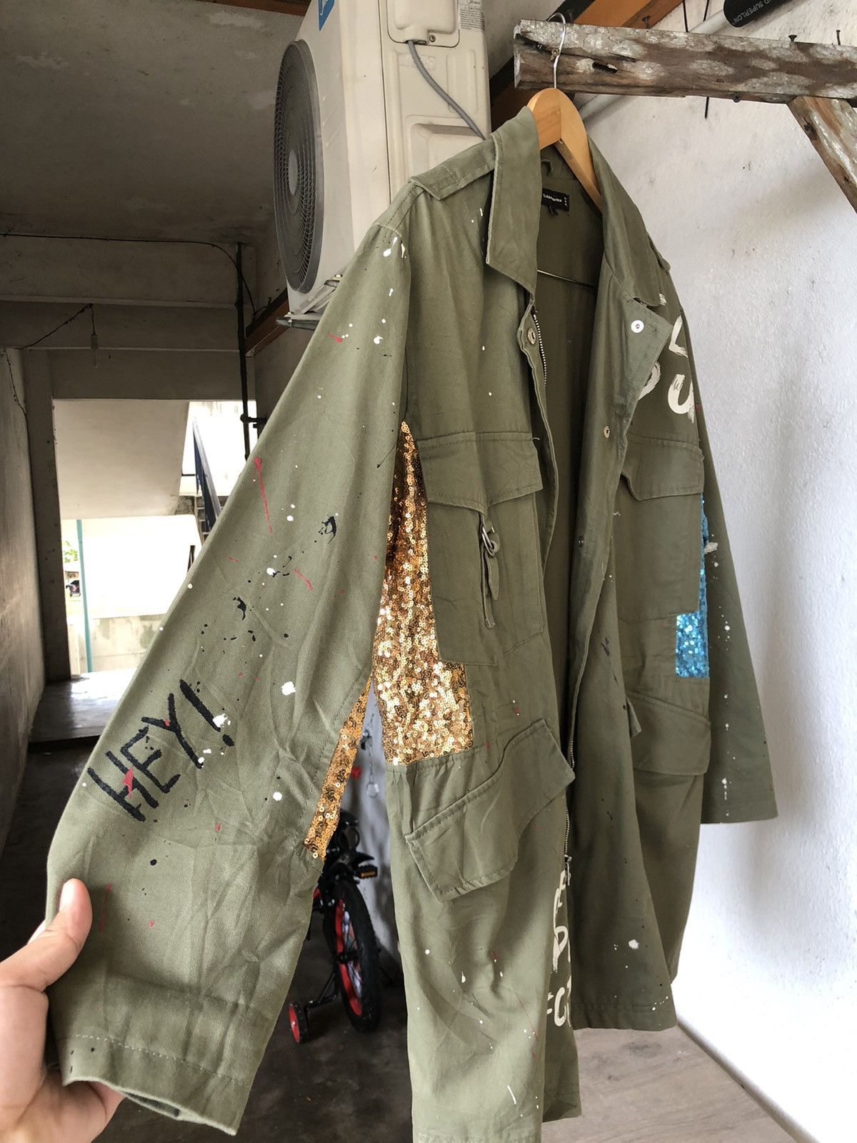Zara Zara Splash Paint Art Oversized Parka Jacket If Six Was Nine Size L / US 10 / IT 46 - 6 Thumbnail
