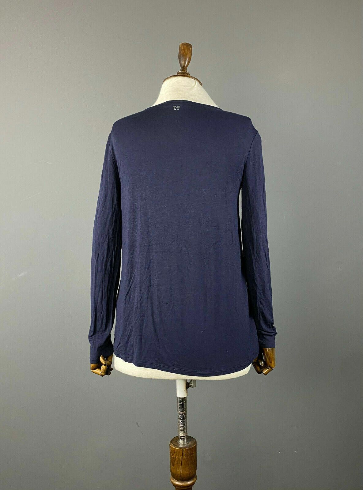 Designer Weekend Max Mara Blue Floral Boat Neck Pullover Sweater Sz S Size S / US 4 / IT 40 - 5 Thumbnail
