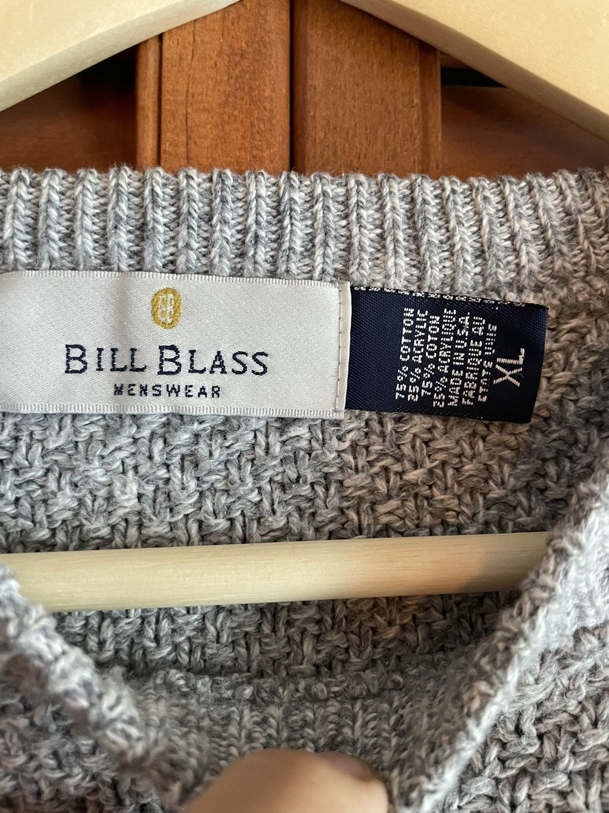 Bill Blass × Vintage Vintage Bill Blase 90s knit sweater old money Size US XL / EU 56 / 4 - 3 Thumbnail