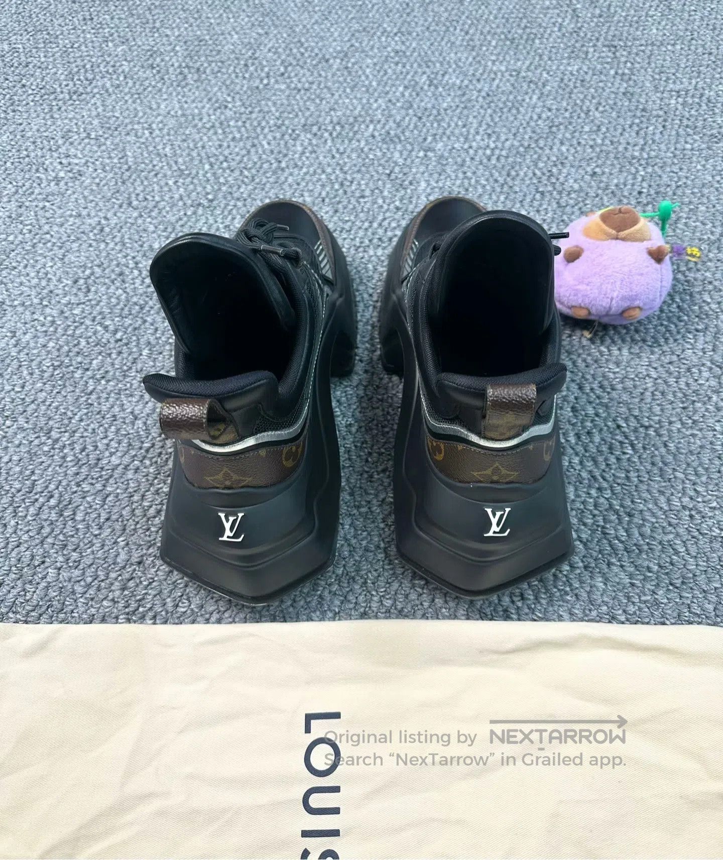 Louis Vuitton Louis Vuitton Black Dad Shoes| Size US 8 / IT 38 - 4 Thumbnail