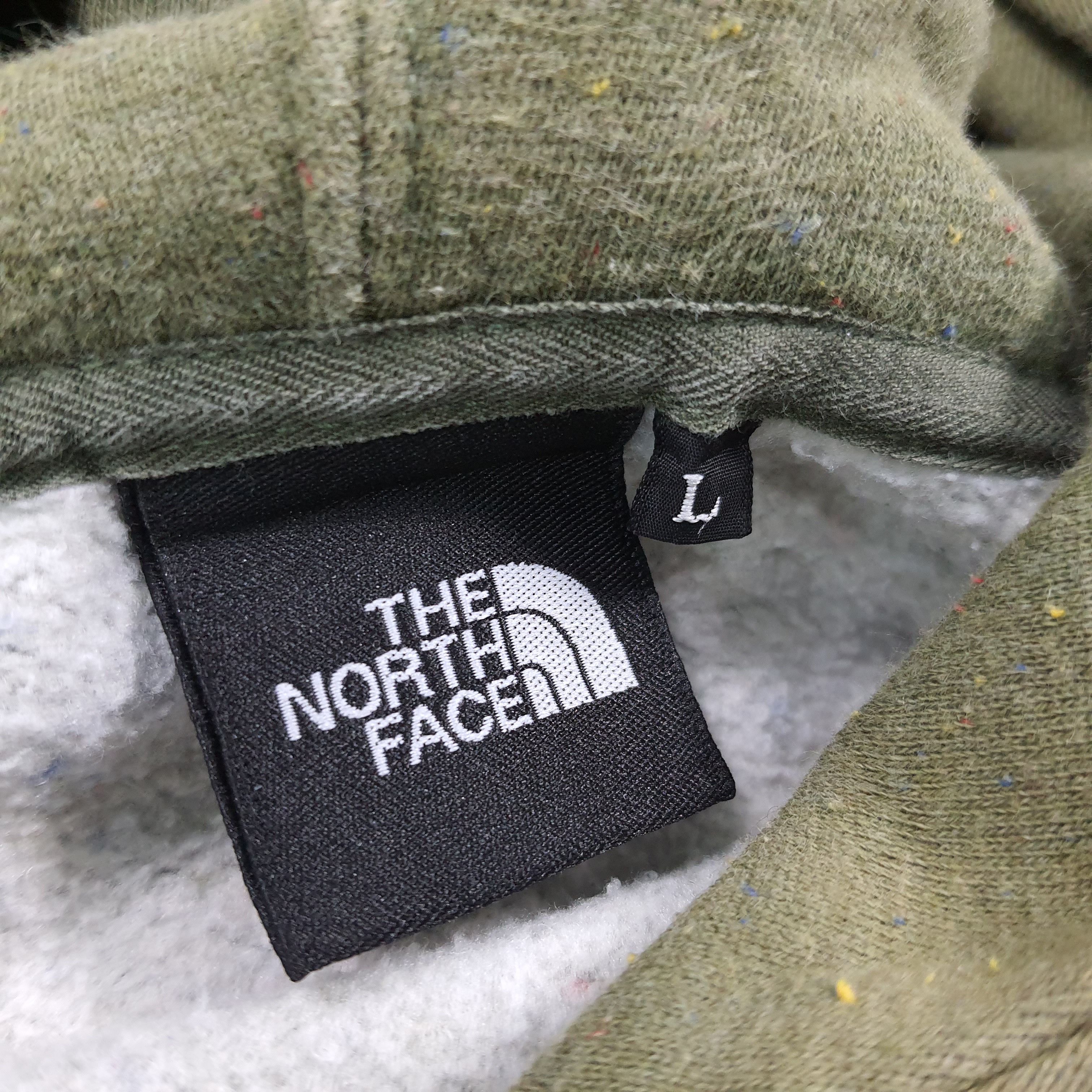 The North Face Vintage The North Face Hoodie Speckled Olice Green C288N23 Size US L / EU 52-54 / 3 - 6 Thumbnail