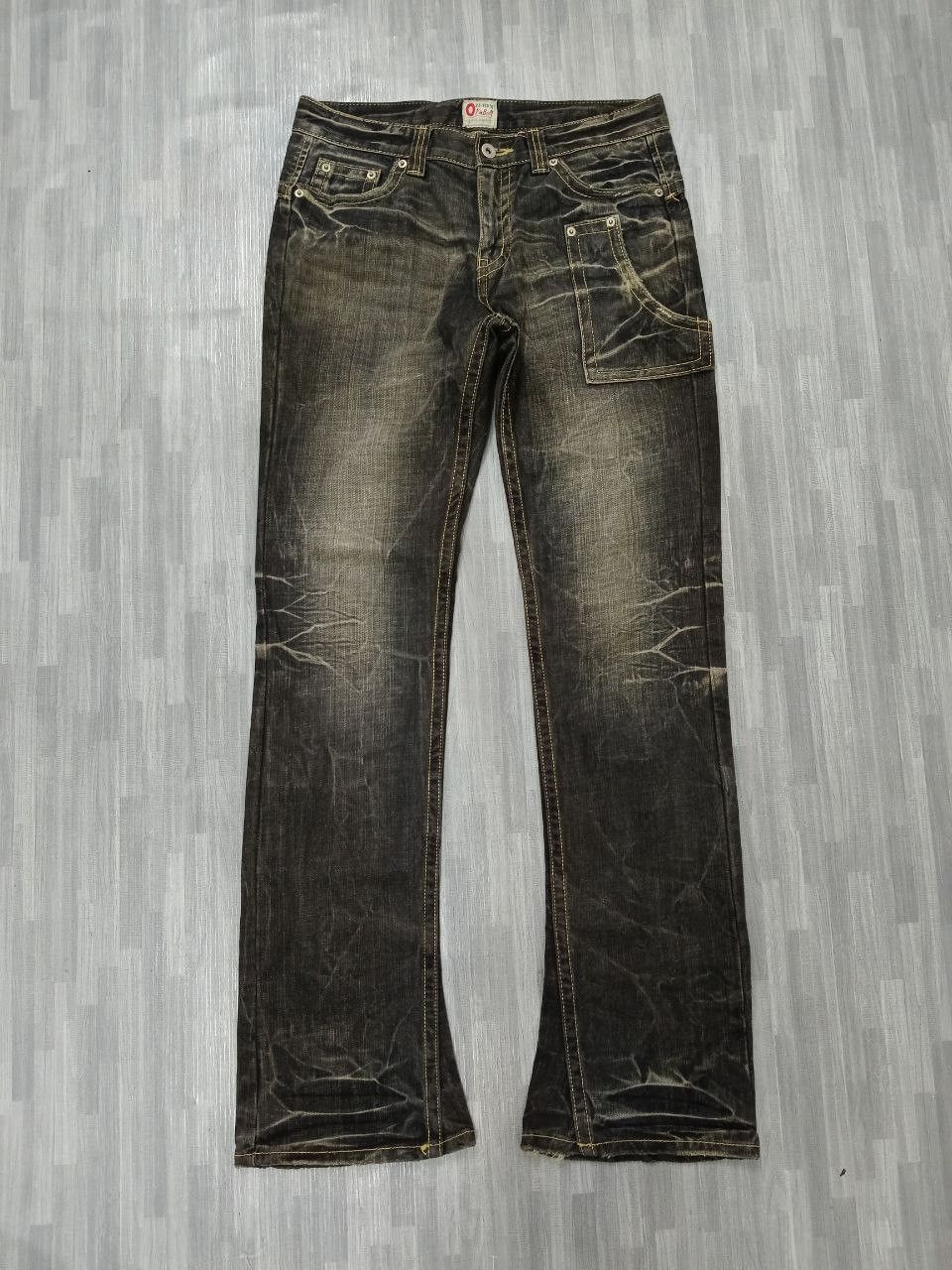 Japanese Brand FLARE SICK RUSTY 0ZZ FIRST PINBALL DENIM PANTS Size US 29 - 2 Thumbnail