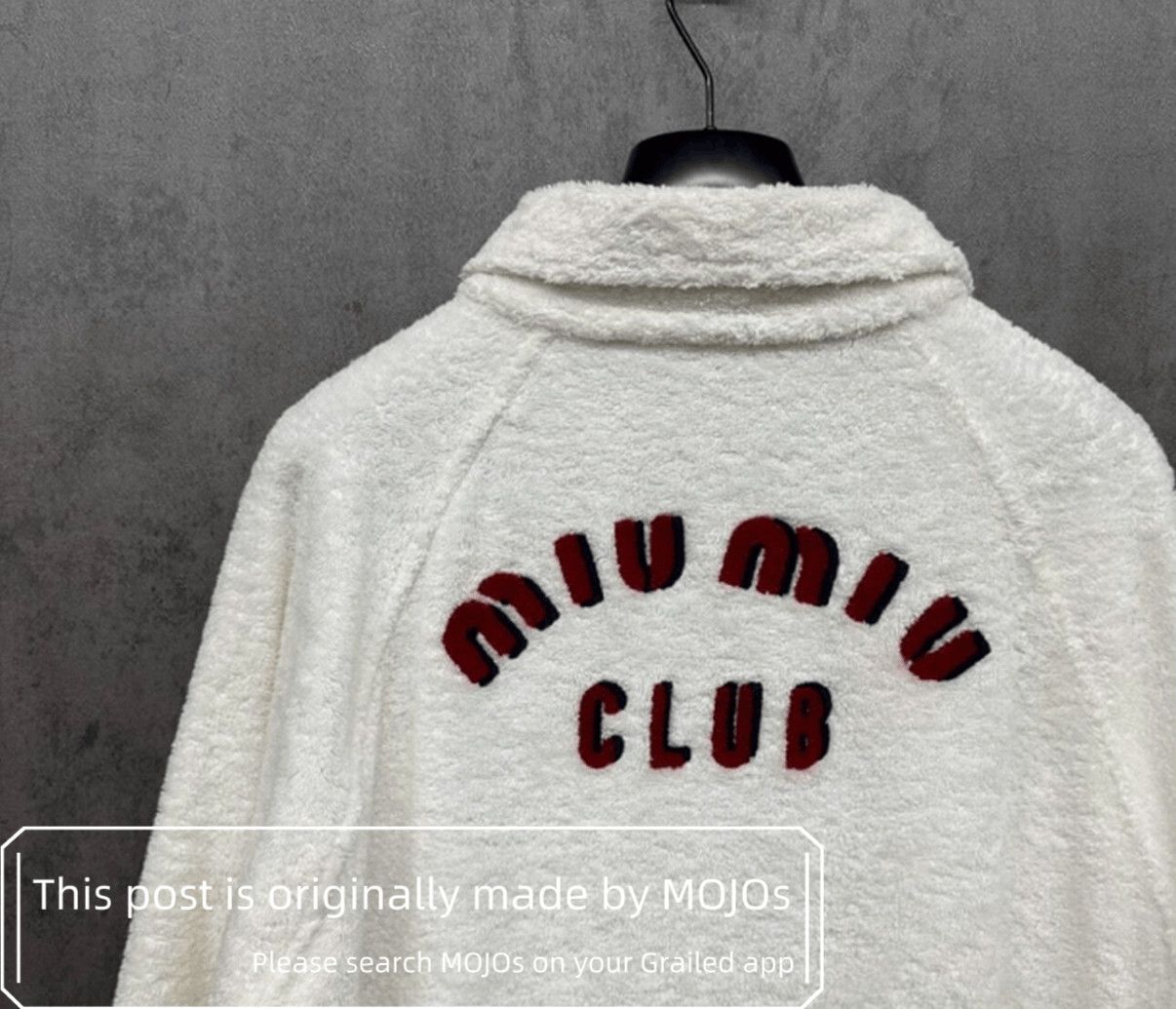 Miu Miu Sz L Miu MIu Logo Polo Sweatshirt mojos99 Size US L / EU 52-54 / 3 - 2 Thumbnail