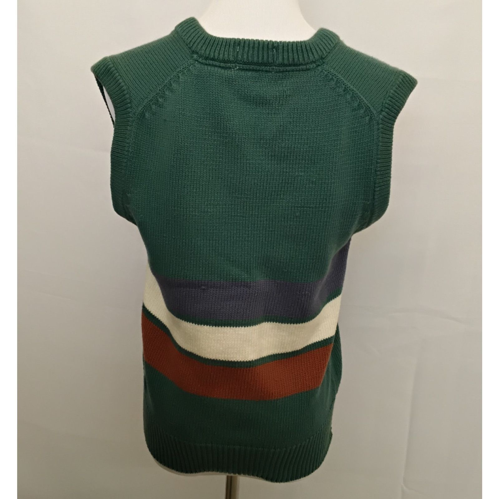 Izod Izod Lacoste Sweater Vest Women's S Green Cotton VTG 80's Size S / US 4 / IT 40 - 3 Thumbnail