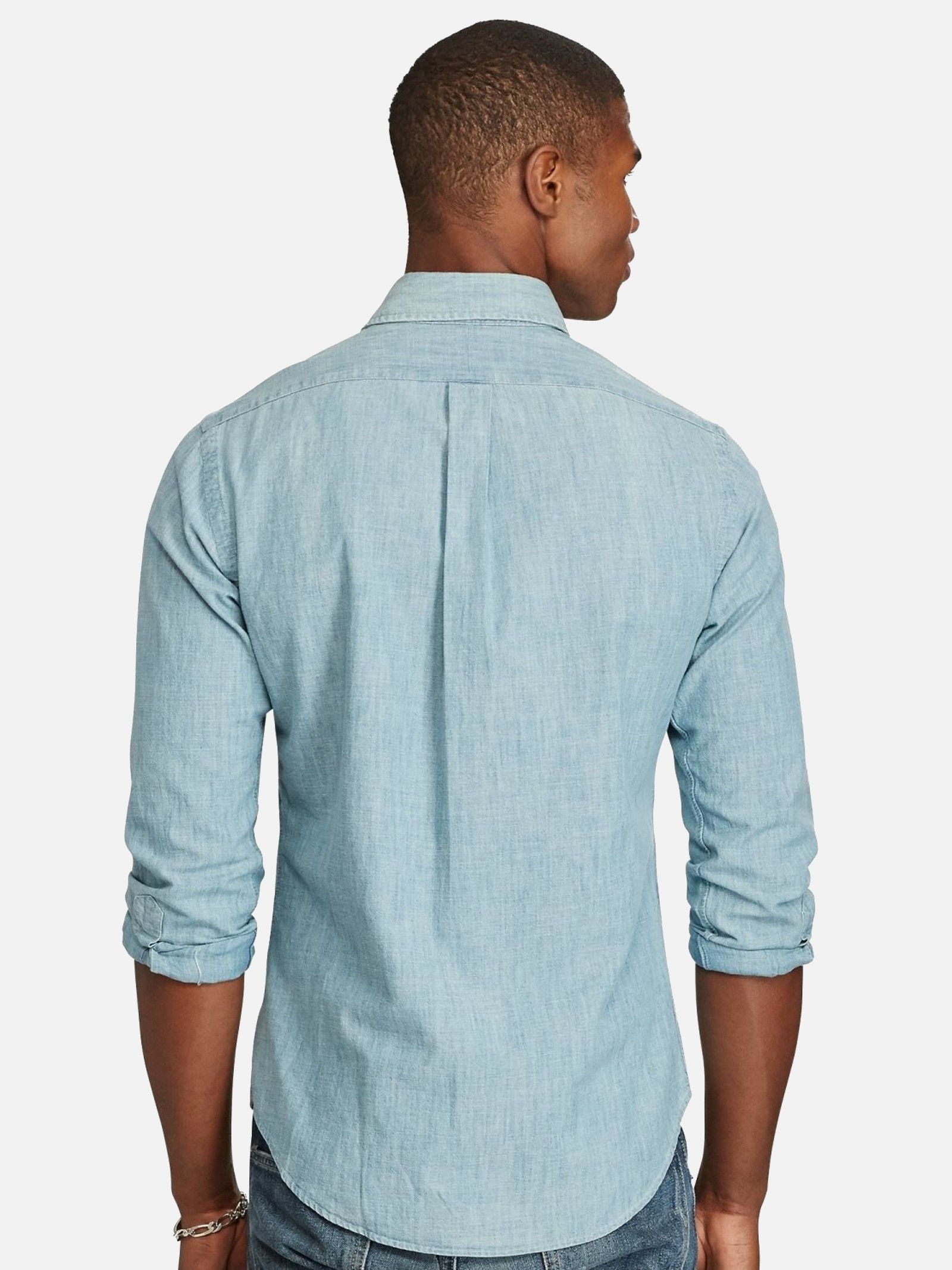 Polo Ralph Lauren o1s22i1n0125 Slim Fit Shirt in Light Blue Size US L / EU 52-54 / 3 - 3 Thumbnail