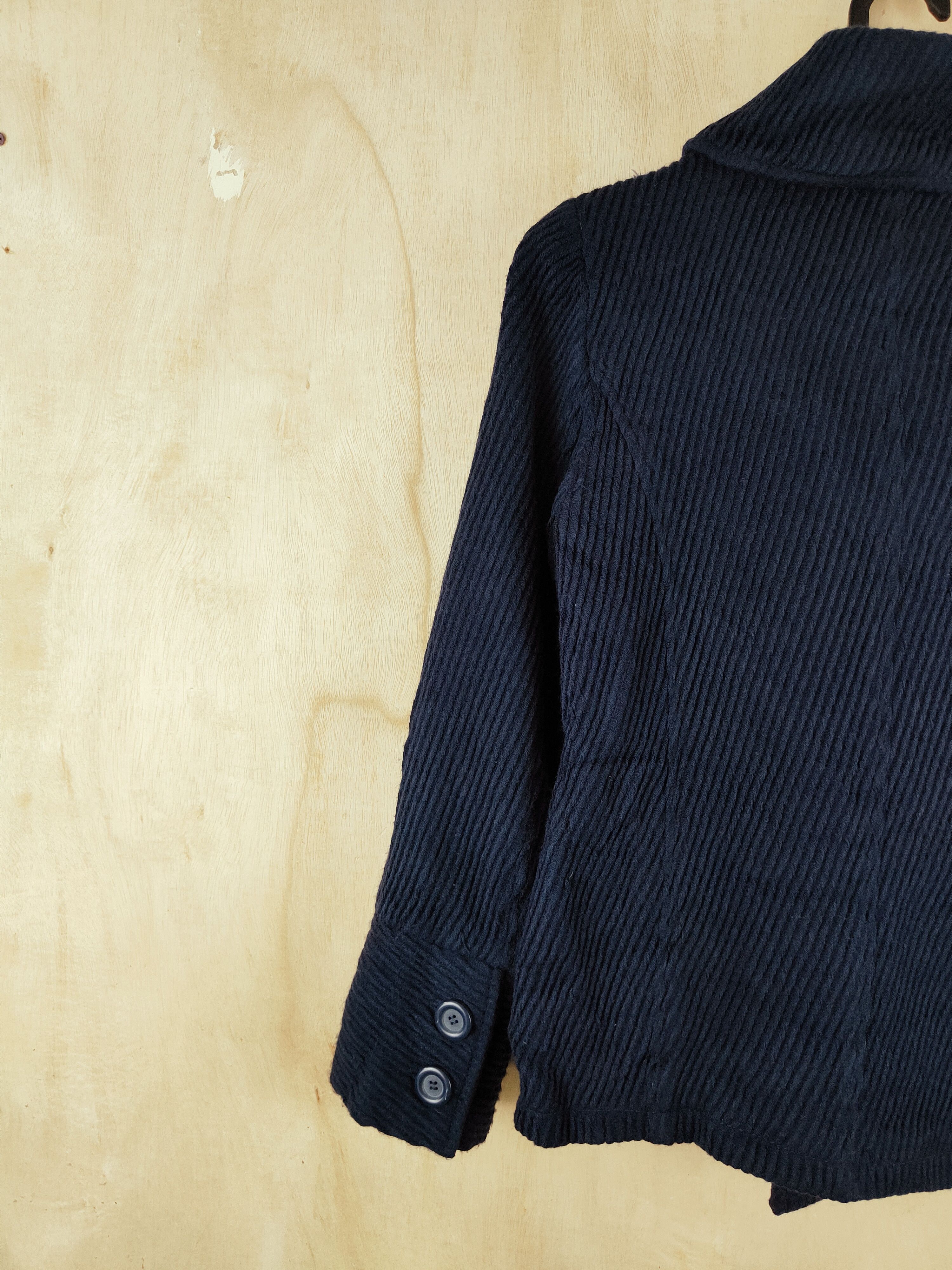 Vintage Retro DESIGN BY Qtop Dark Blue Jackets Size S / US 4 / IT 40 - 9 Thumbnail