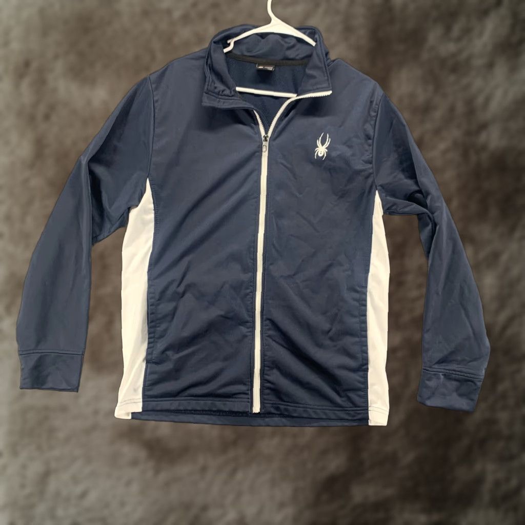 Spyder Spyder Jacket Mens Medium Blue Full Zip Track Active Polyester Pocket Athletic Size US M / EU 48-50 / 2 - 1 Thumbnail