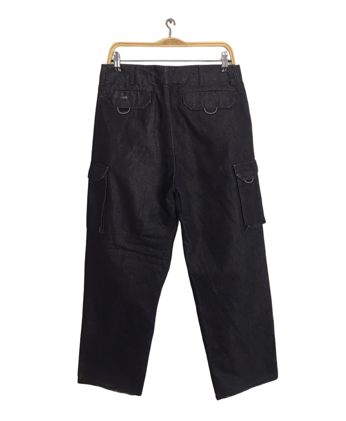 Japanese Brand Wrangler 700 Series Multipockets Denim Baggy Super Black Size US 32 / EU 48 - 2 Thumbnail