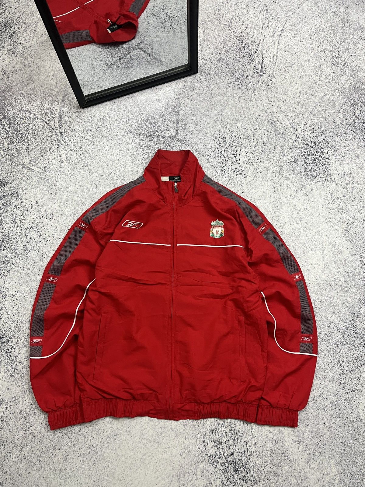 Vintage 00’s Reebok FC Liverpool Track Jacket Windbreaker