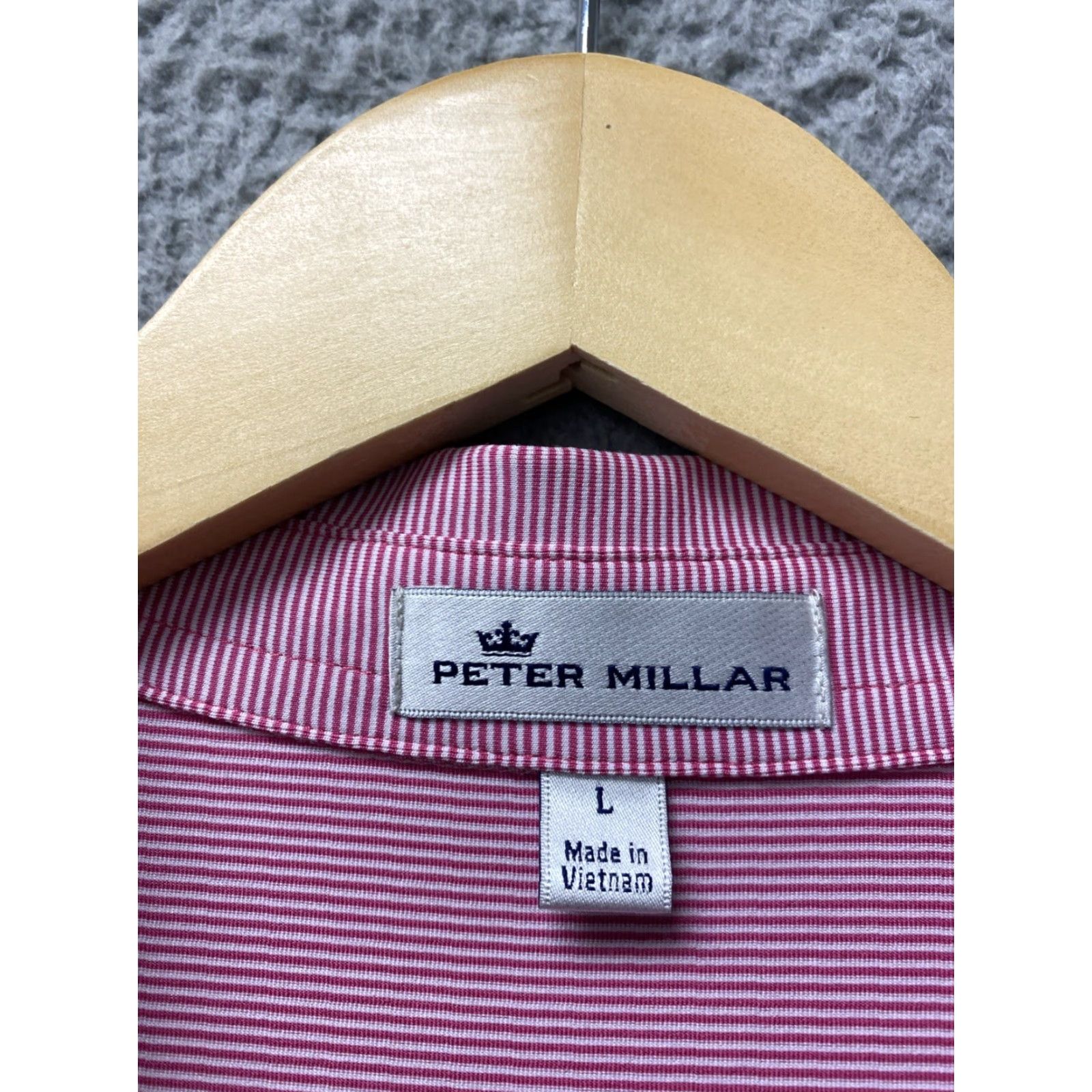 Peter Millar VINTAGE Peter Millar Summer Comfort Golf Polo Shirt Men Large Pink Striped Summer 90s Size US L / EU 52-54 / 3 - 3 Thumbnail