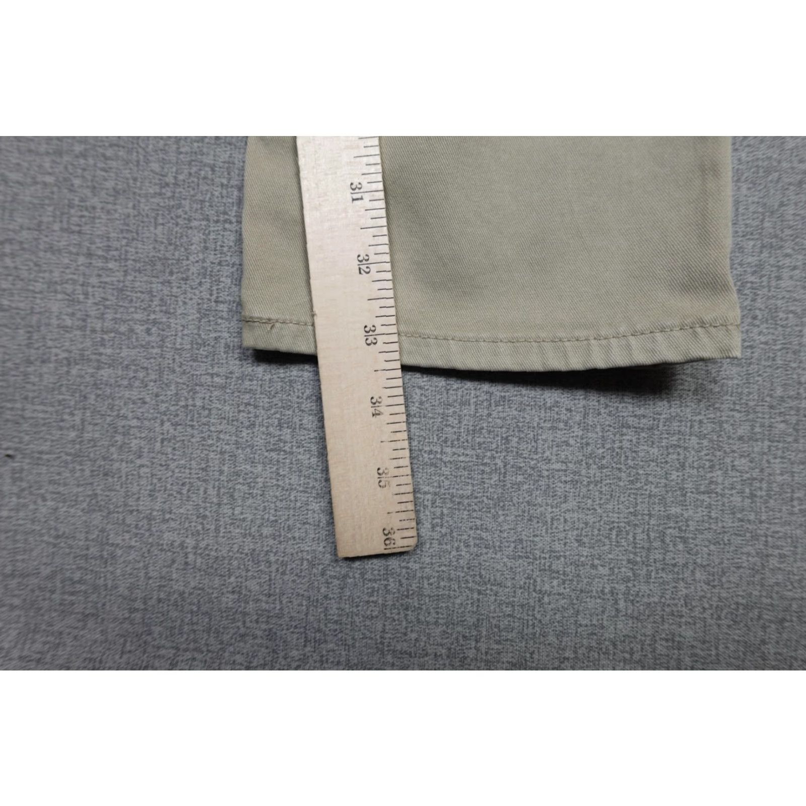 Vintage AG Adriano Goldschmied Marshall Slim Trouser Pants Mens 30x34 Beige Slim Chino Pants Mens Slim Tapered Flat Front Front Zip Pockets Mock Back P, Beige Size US 30 / EU 46 - 5 Thumbnail