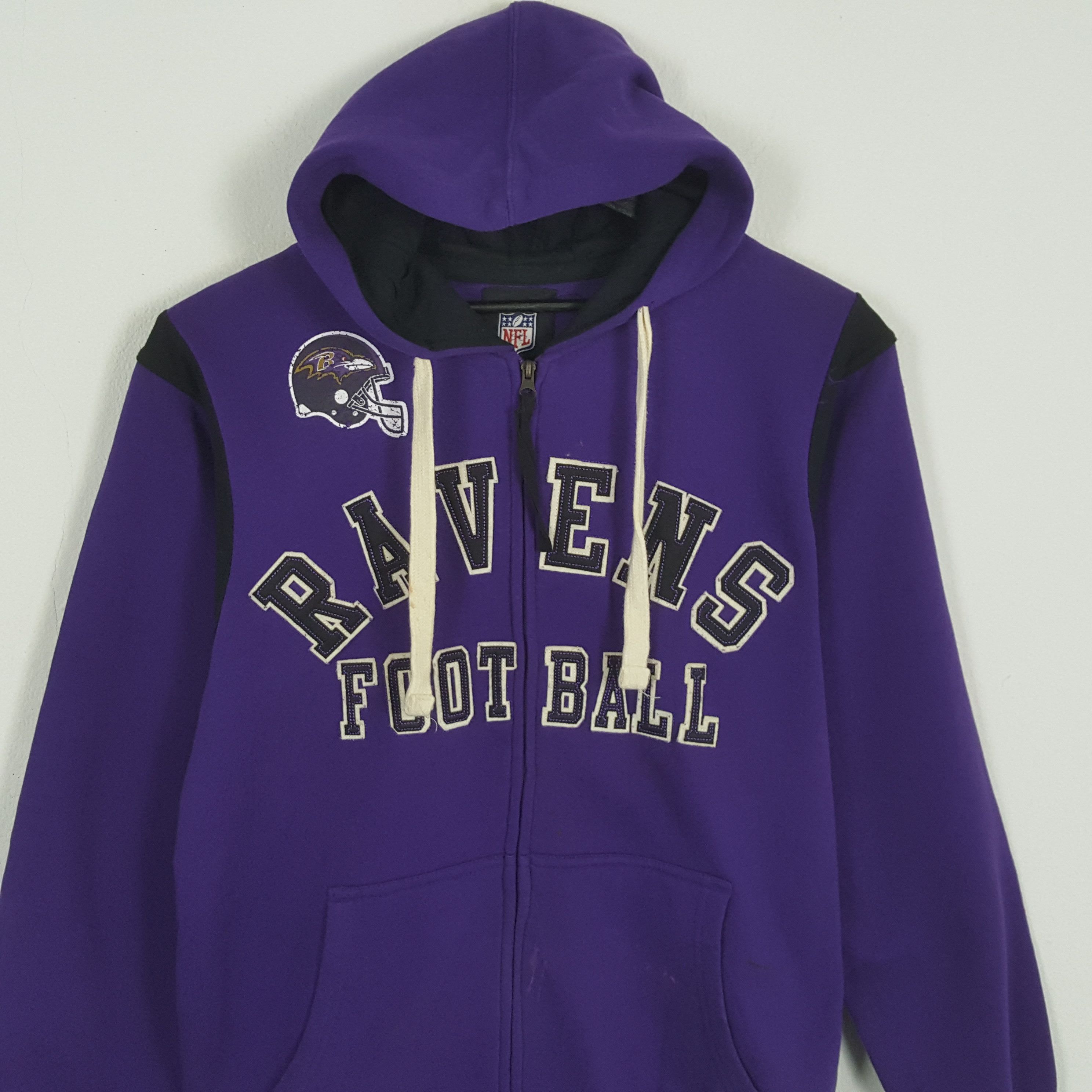 NFL × Vintage RAVENS NFL American Football Team Zipper Hoodies Size US M / EU 48-50 / 2 - 2 Thumbnail