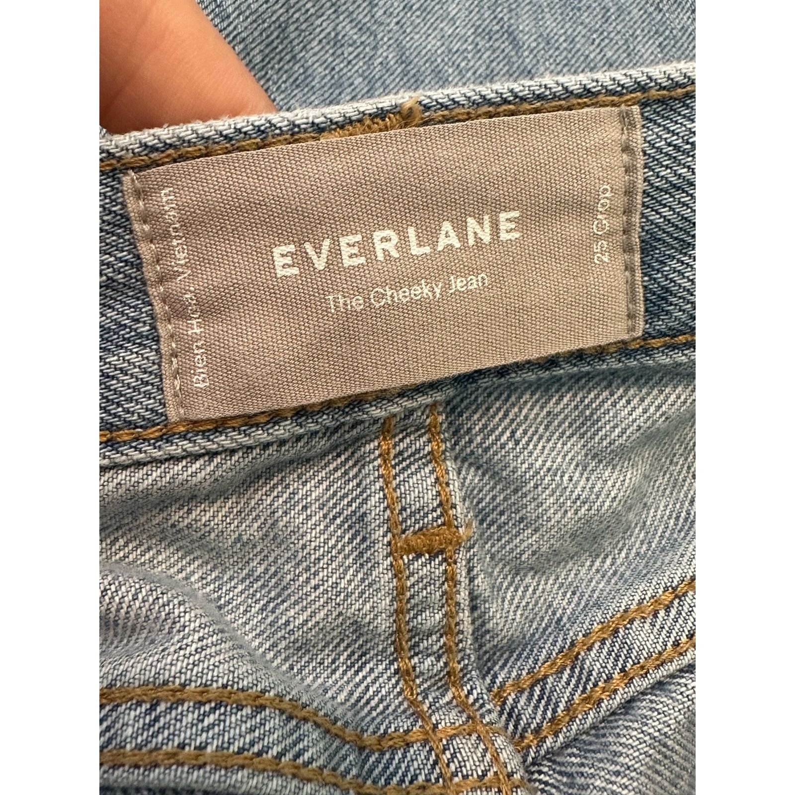 Everlane Everlane blue straight legs crop jeans size 25 - 0 Size 25" / US 0 / IT 36 - 3 Thumbnail