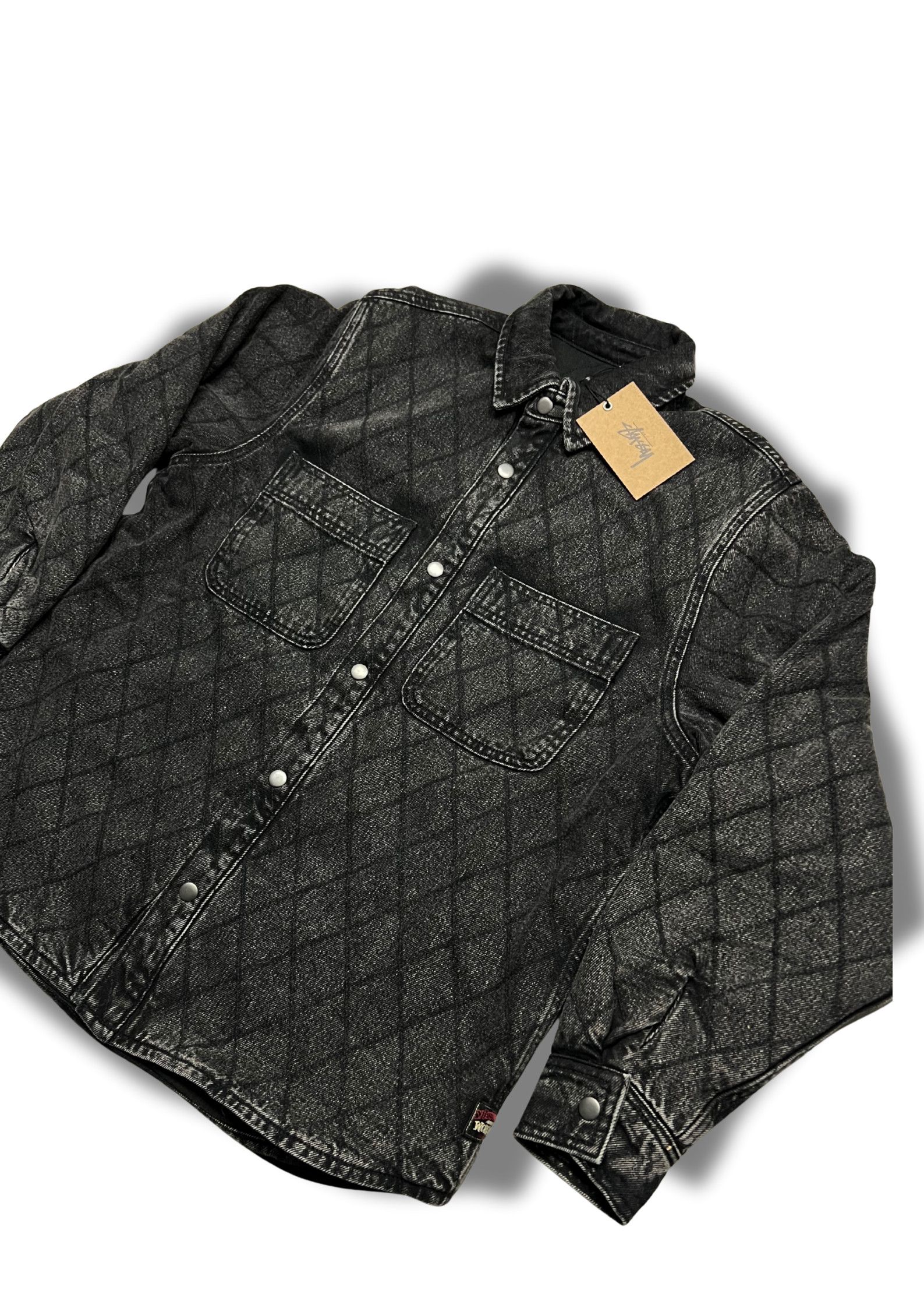 Stussy Stüssy Workgear Quilted Denim Shirt Jacket Size US S / EU 44-46 / 1 - 2 Thumbnail