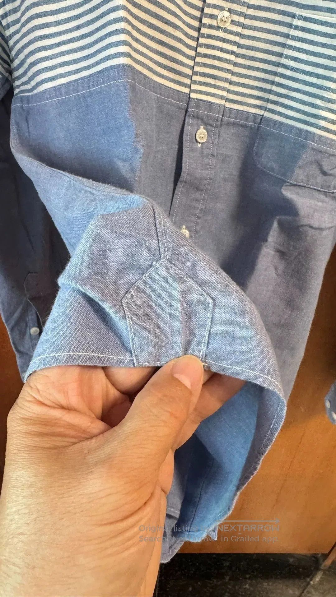 Visvim Visvim Blue Striped Movie Shirt. Size US M / EU 48-50 / 2 - 3 Thumbnail