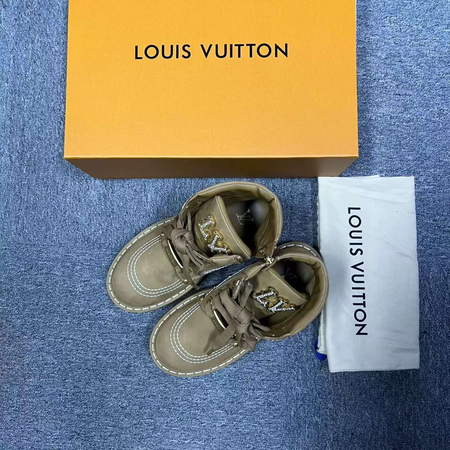 Louis Vuitton Louis Vuitton 2024 Brown Lace-Up Boots Size US 6.5 / EU 39-40 - 1 Thumbnail