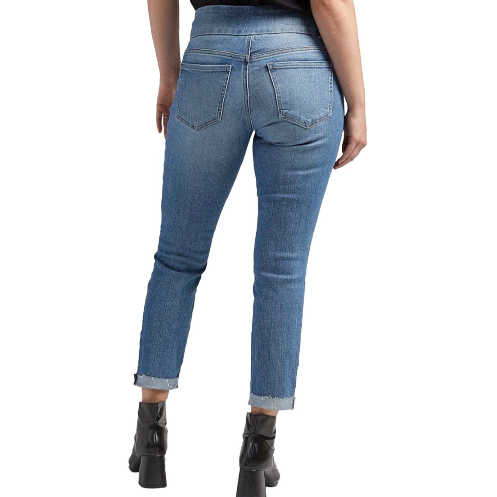 AG Jeans NWT JAG Jeans Women's Amelia Pull On Slim Fit Ankle Jean Meridian Blue Sz 0/27 Size 25" / US 0 / IT 36 - 4 Thumbnail