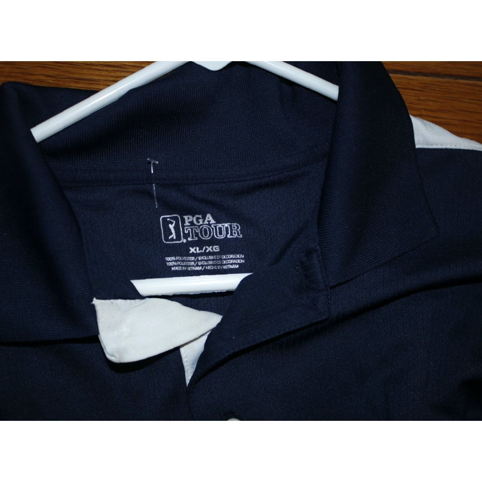 PGA Tour VINTAGE PGA TOUR Short Sleeve Polo Shirt Men's XL Blue White Striped Polo Shirt PGA TOUR Mens XL Blue White Striped Polo Shirt Size US XL / EU 56 / 4 - 2 Thumbnail