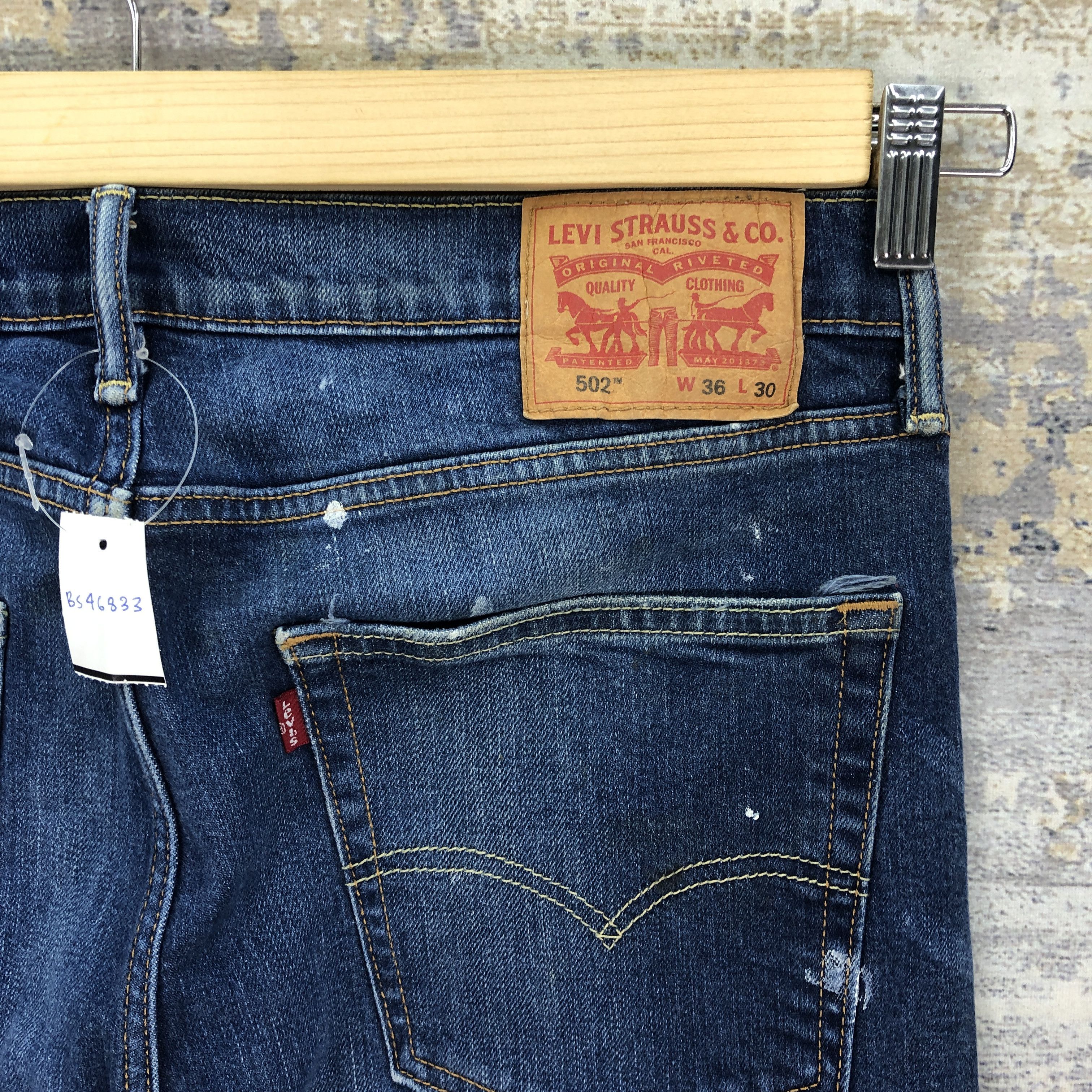 Levi's Vintage Y2K Levis 502 Painter Jeans Levi's Faded Denim Size US 34 / EU 50 - 5 Thumbnail