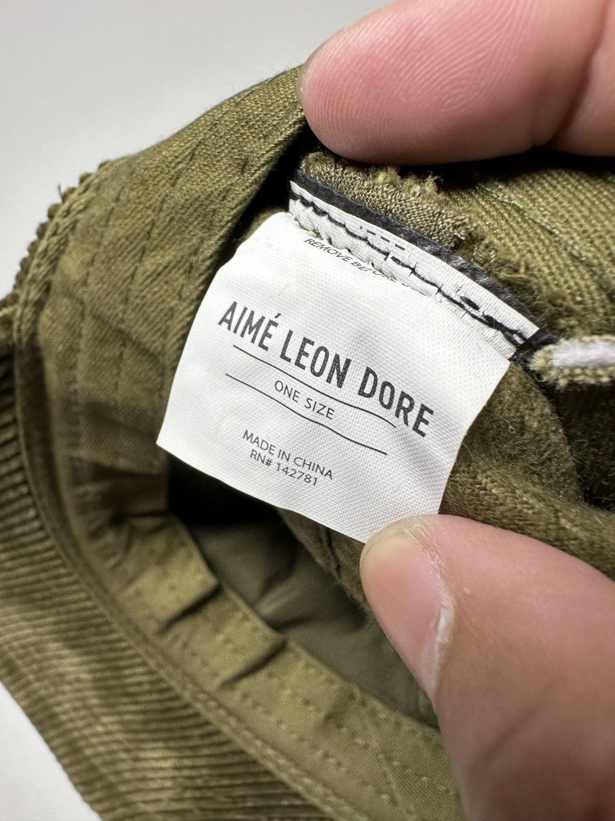 Aime Leon Dore Aime Leon Dore Chain Stitch Hat - Green Size ONE SIZE - 7 Thumbnail