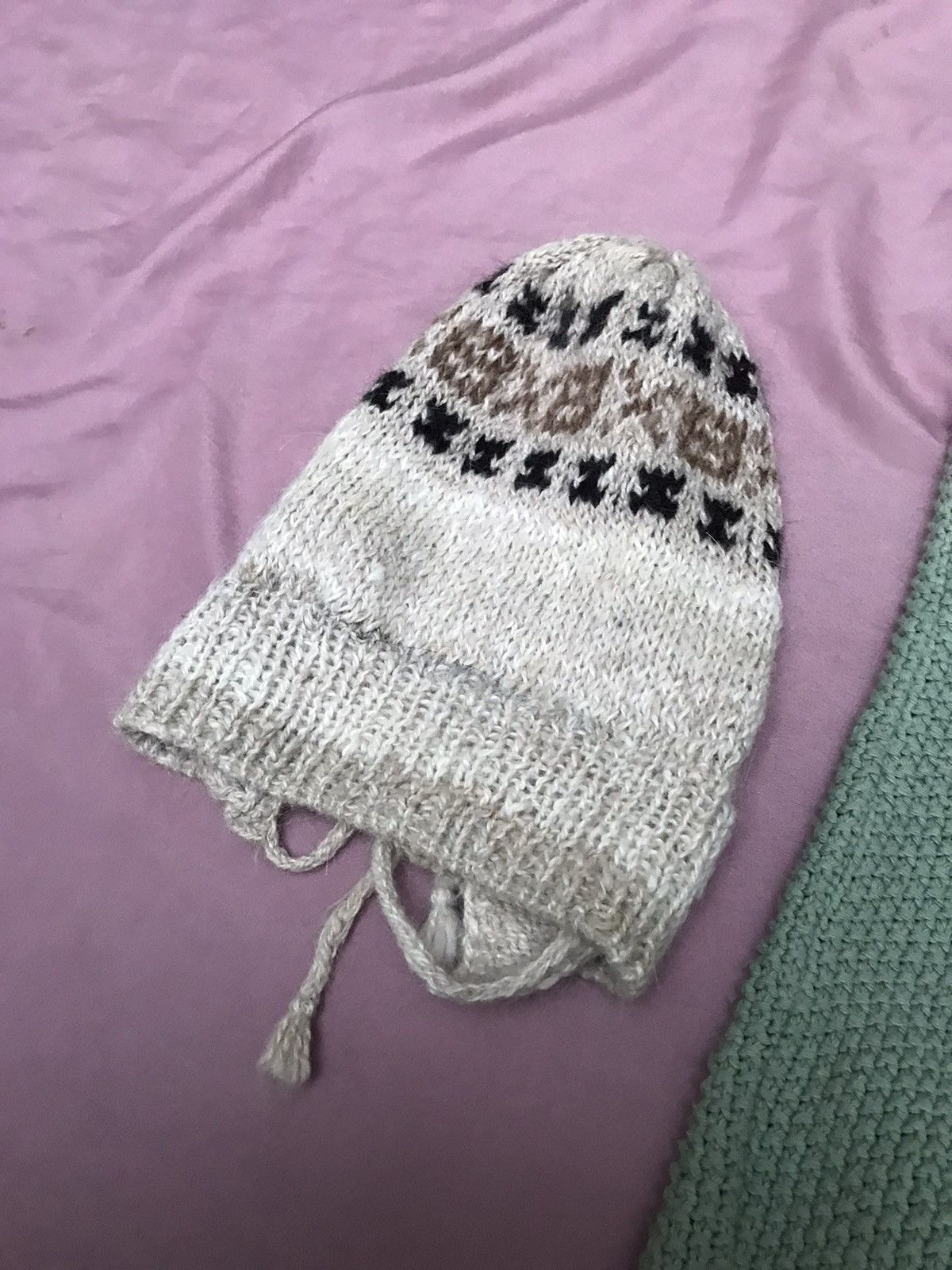 Handmade PURE ALPACA HAND MADE IN BOLIVIA CHULLO BEANIR Size 30 - 3 Thumbnail