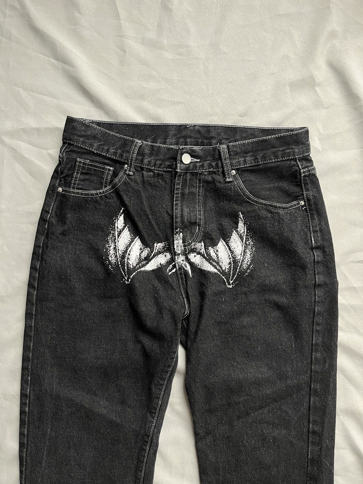 Expert Horror KNOCK KNOCK BAT MICHAEL MYERS Horror Streetwear JEANS Size US 32 / EU 48 - 3 Thumbnail