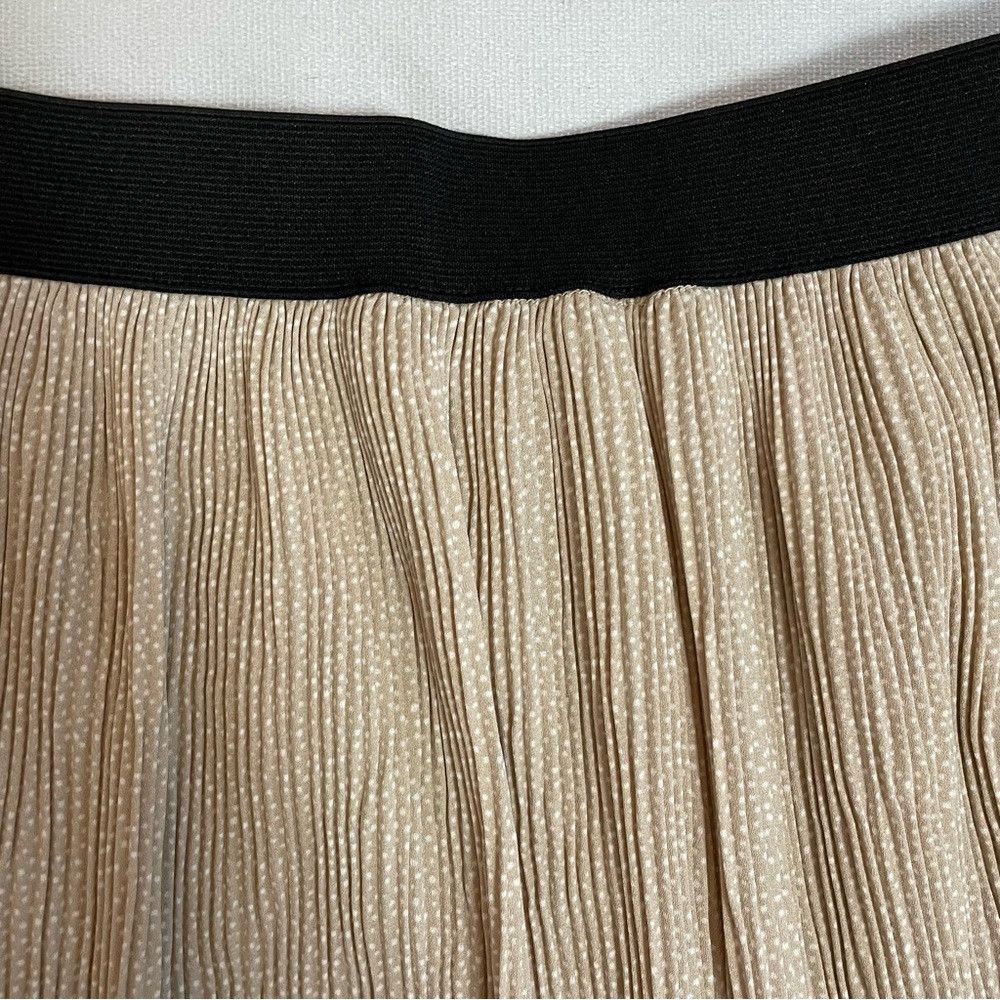 Adrianna Papell NWT New $99 Adrianna Papell Beige Polka Dot Release Pleat M Size 32" / US 10 / IT 46 - 9 Thumbnail
