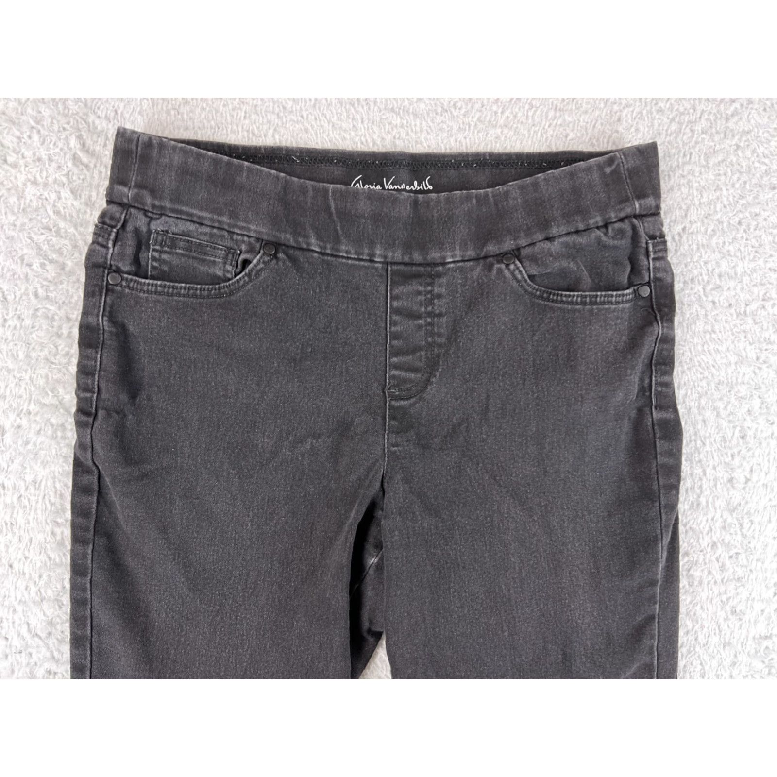 Madewell Gloria Vanderbilt Jeans Womens 10 Black Denim High Rise Skinny Madewell 5-Pocket Rise Mid Regular Size 27" / US 4 / IT 40 - 6 Thumbnail