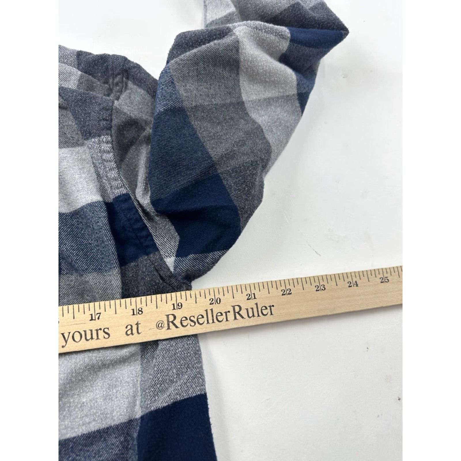 Muji Muji Shirt Mens XS Blue Buffalo Plaid Button-Up Long Sleeve Size US XS / EU 42 / 0 - 6 Thumbnail