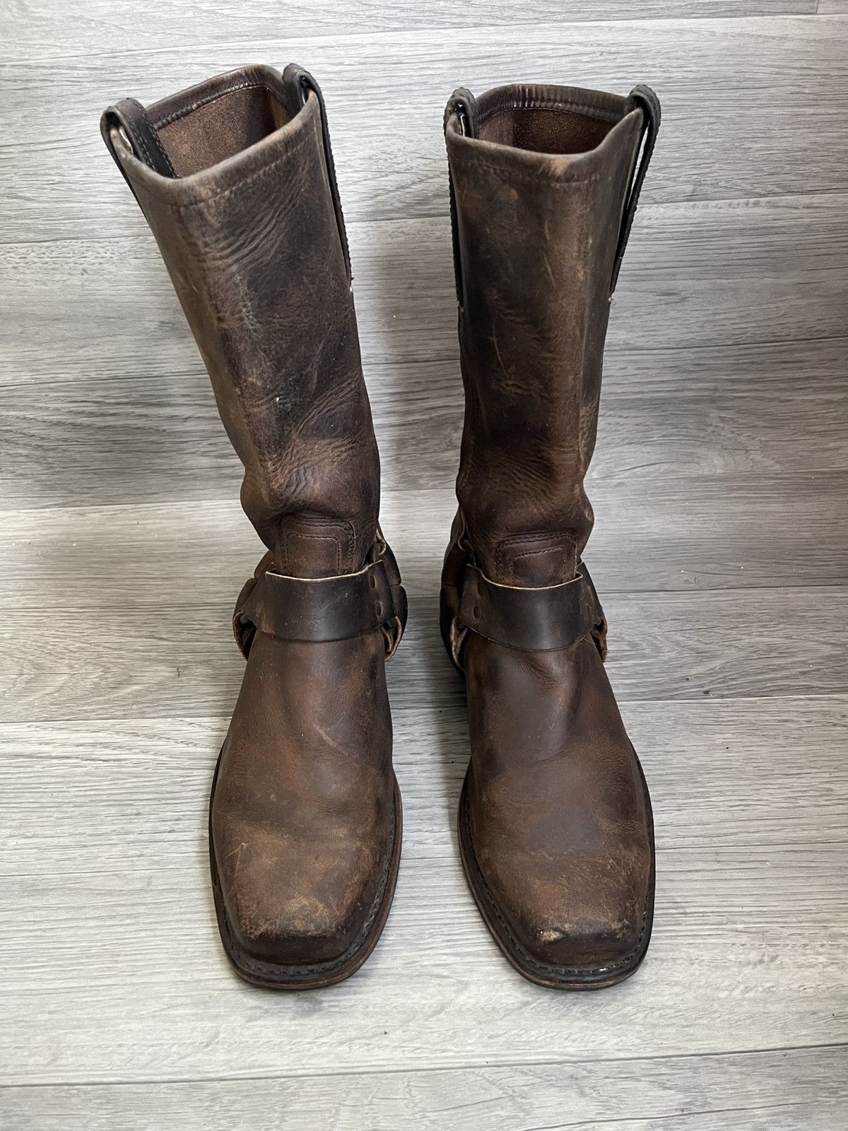 Frye Frye harness brown leather knee high boots Size US 8 / EU 41 - 7 Thumbnail